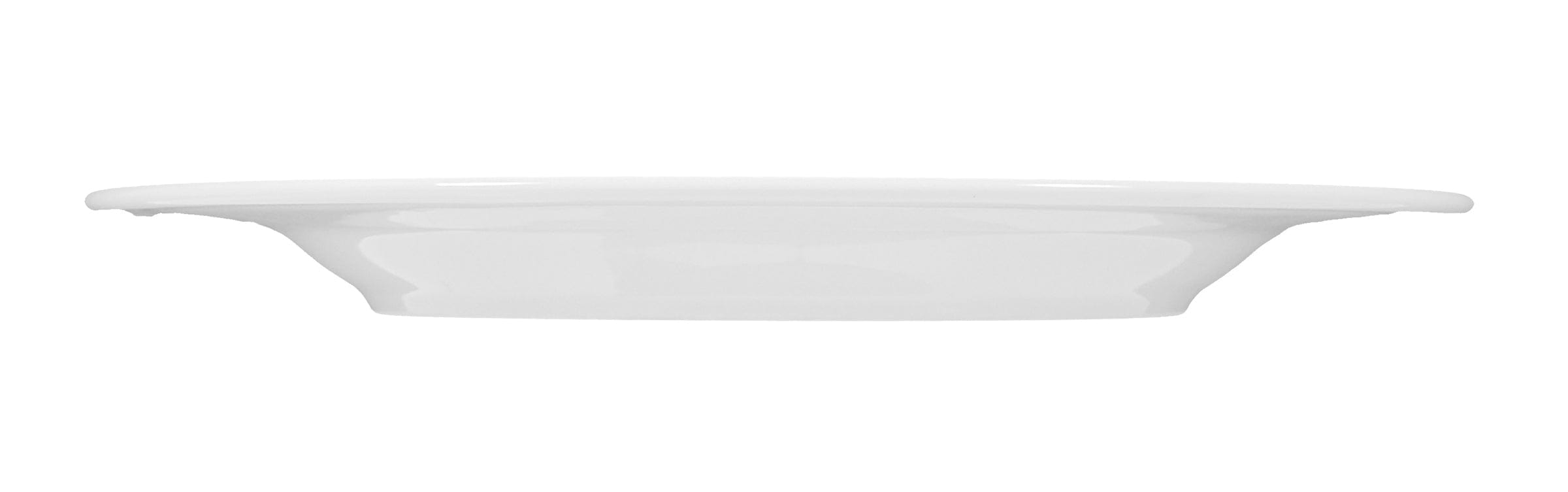Meran White Porcelain Plate 10.2"