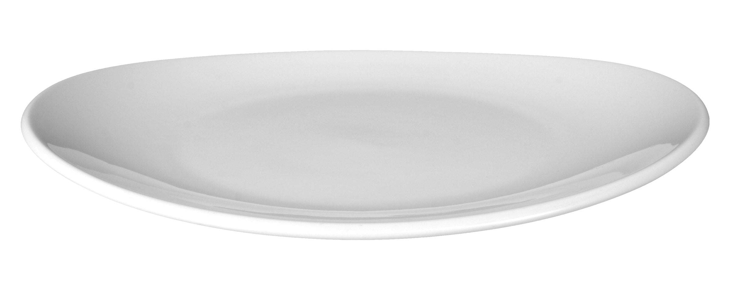Meran White Porcelain Coupe Plate 9.9"