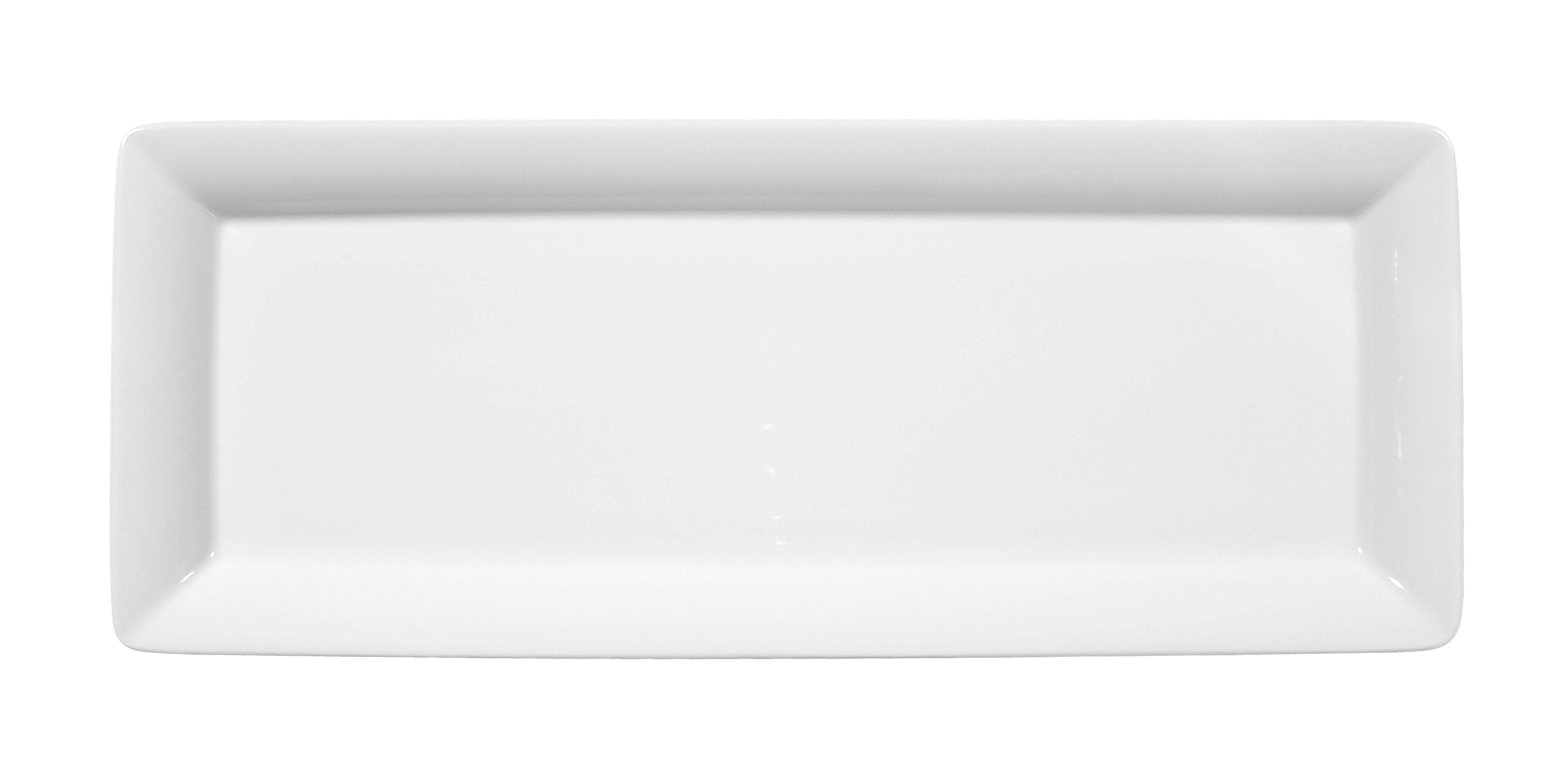 Buffet Uni White Porcelain Rectangular Platter 13.8" x 5.5"