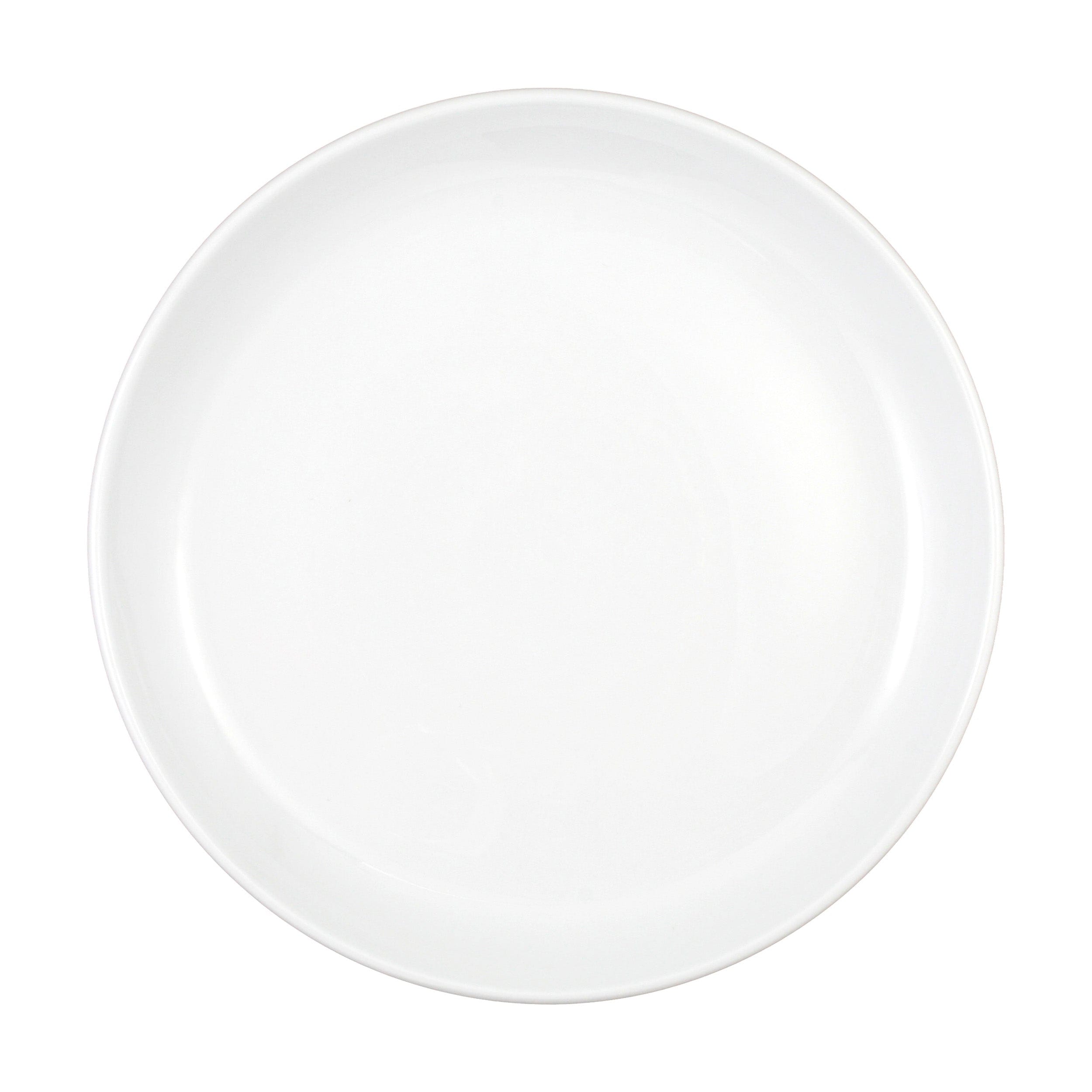 White Porcelain Plate 9"