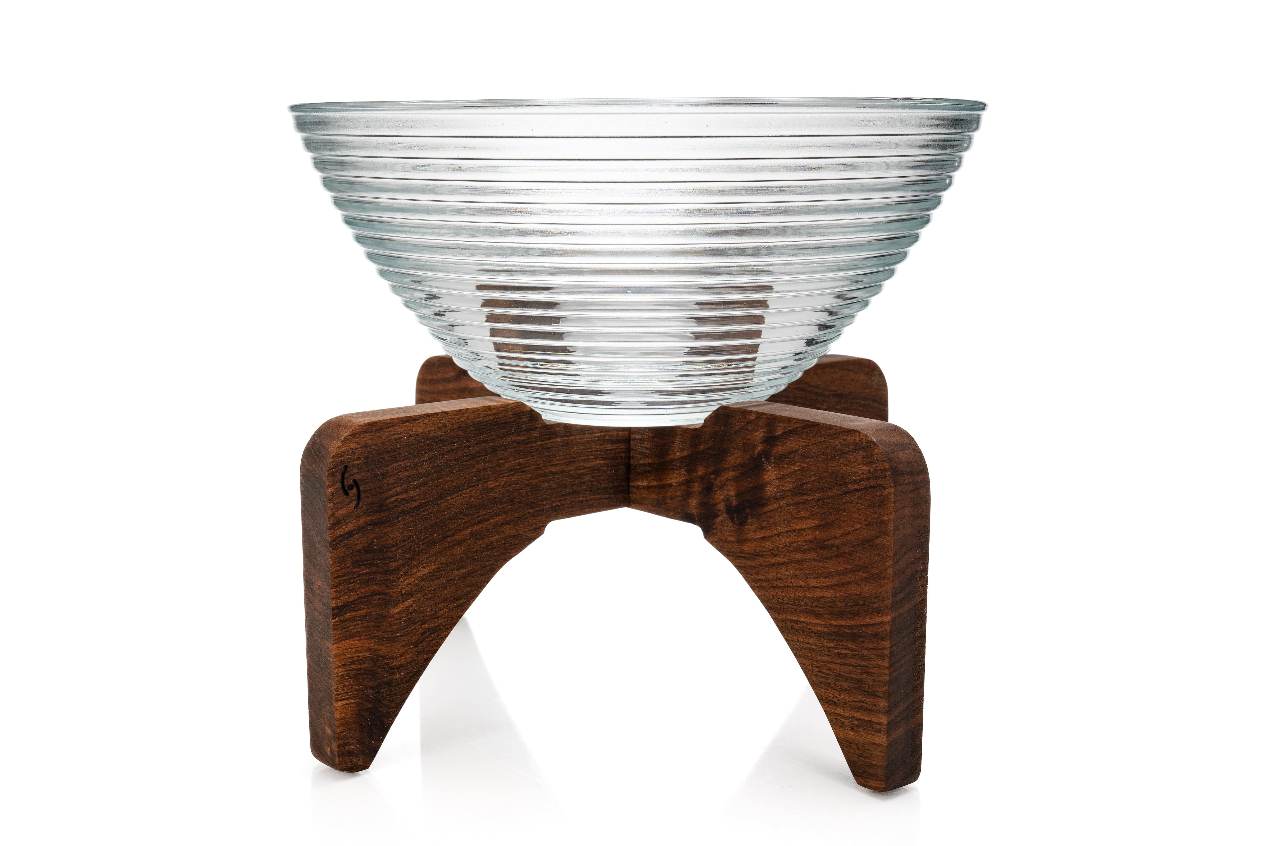 Milano Clear Glass Bowl with Stand 11.8" / 88.9 oz