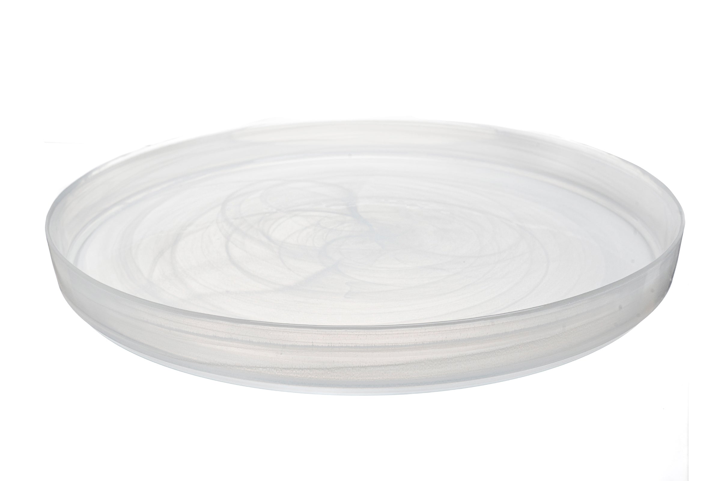 Asos New White Glass Plate 13"