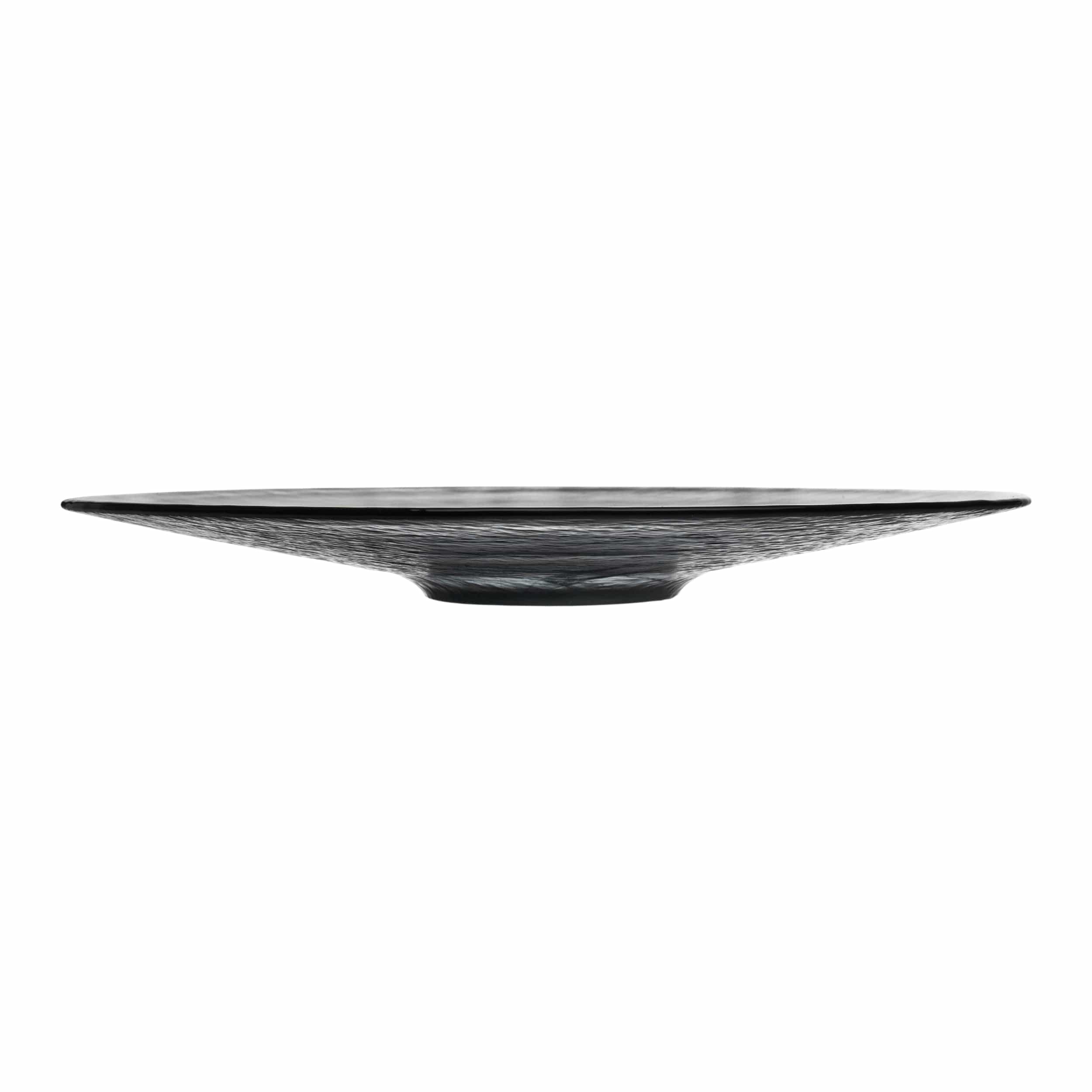 Estonia Black Glass Plate 10.5"