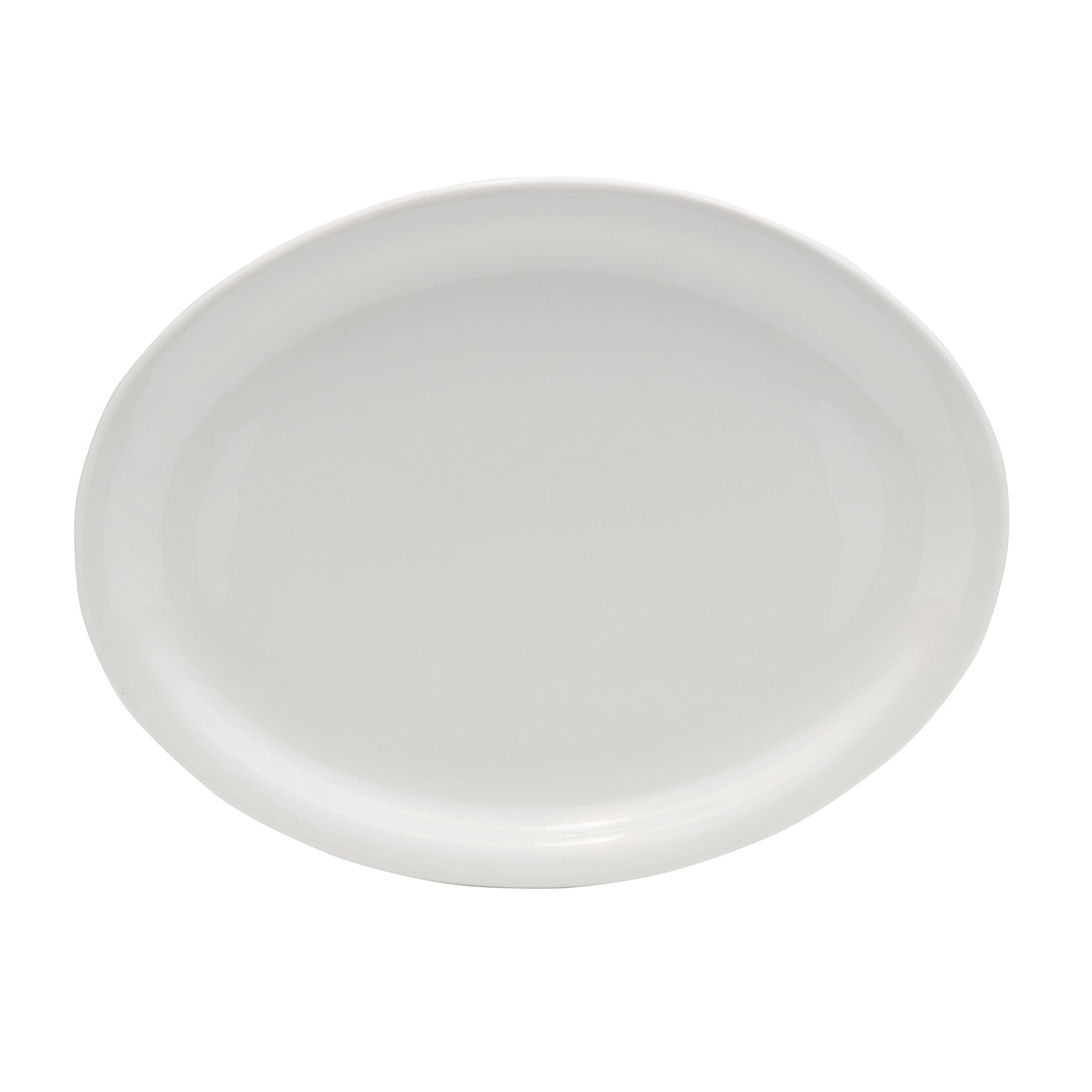 Saratoga Porcelain Oval Platter 13x10" White
