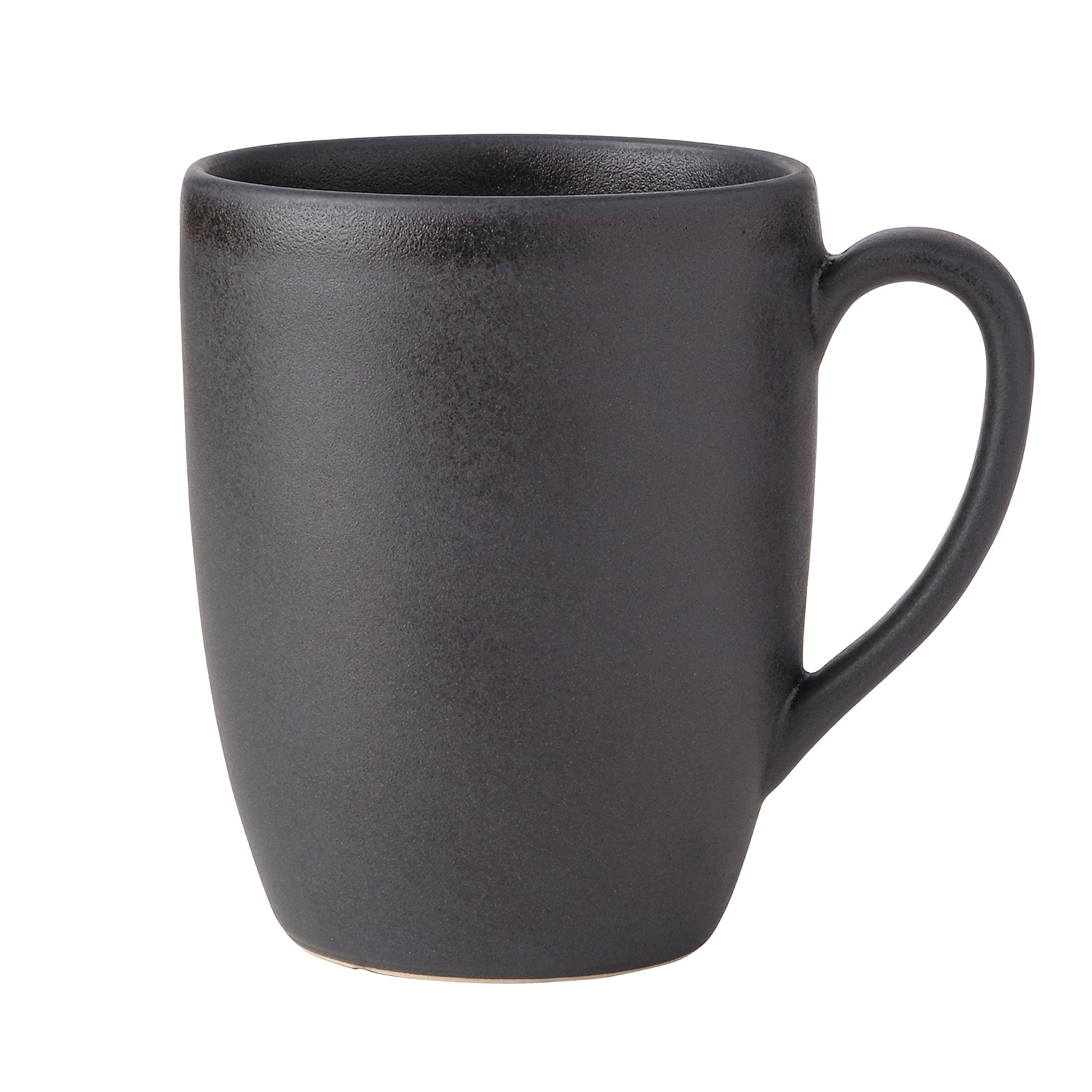 Obsidian Black Stoneware Mug 4.7" / 14oz Black