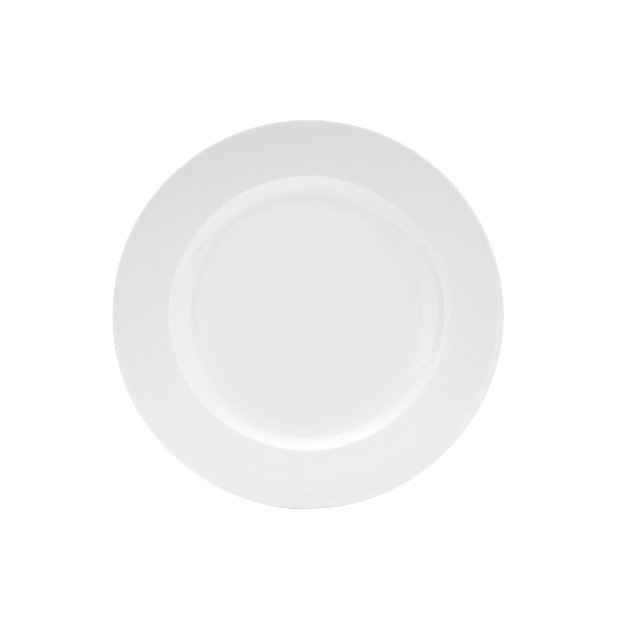 Bistro Porcelain Wide Rim Plate 11" White