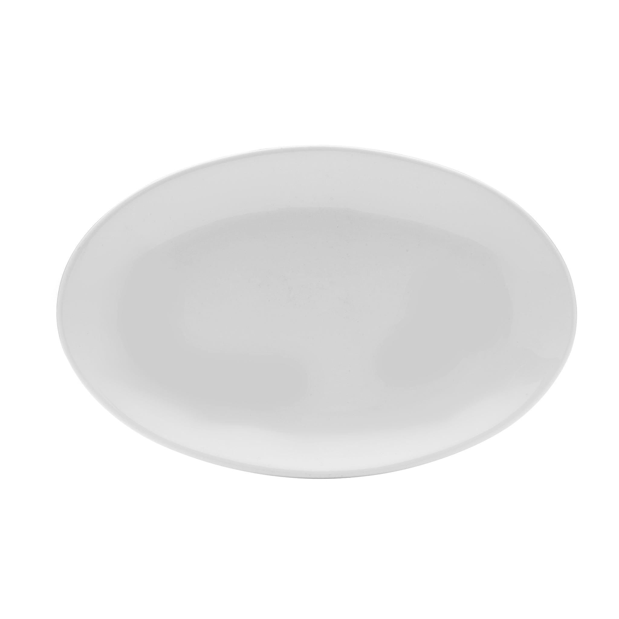 Bistro Porcelain Oval Platter 9x6" White