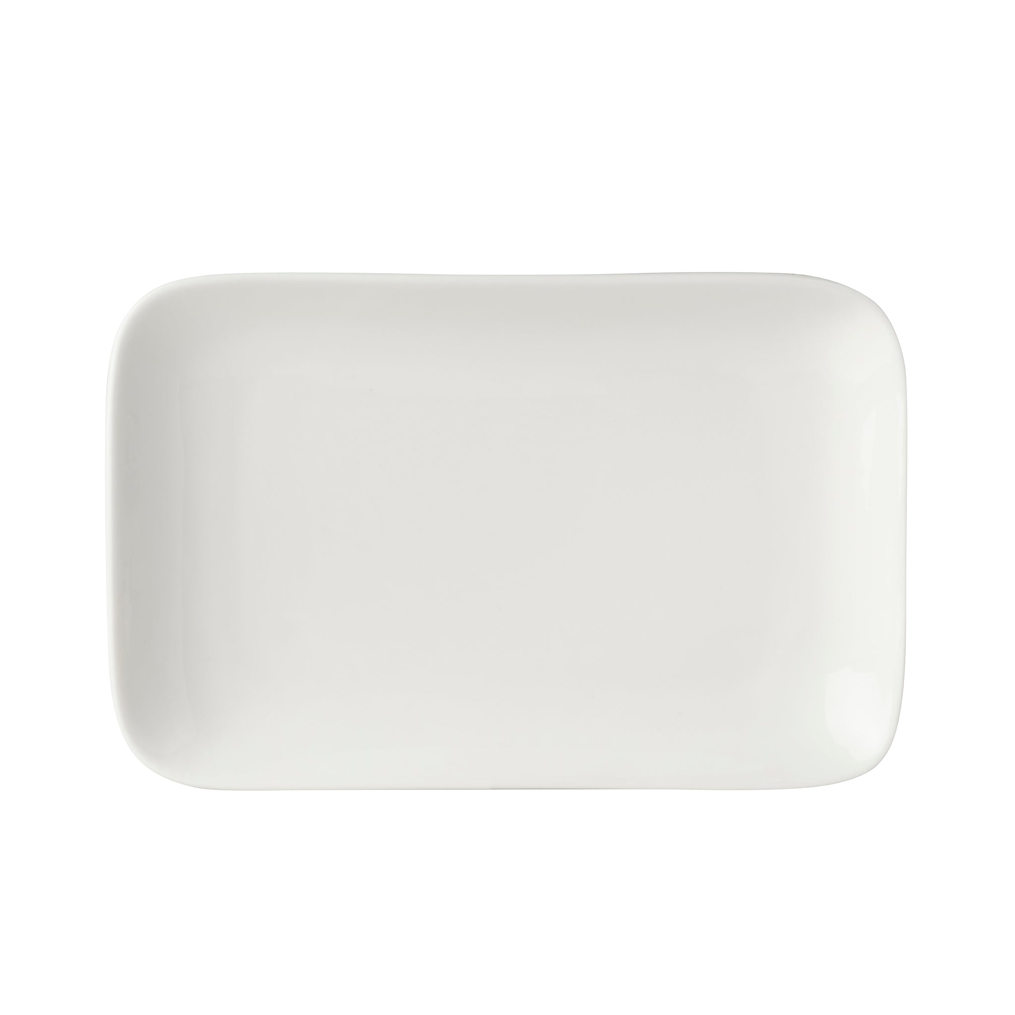 Bistro Porcelain Rectangular Platter 8x5" White