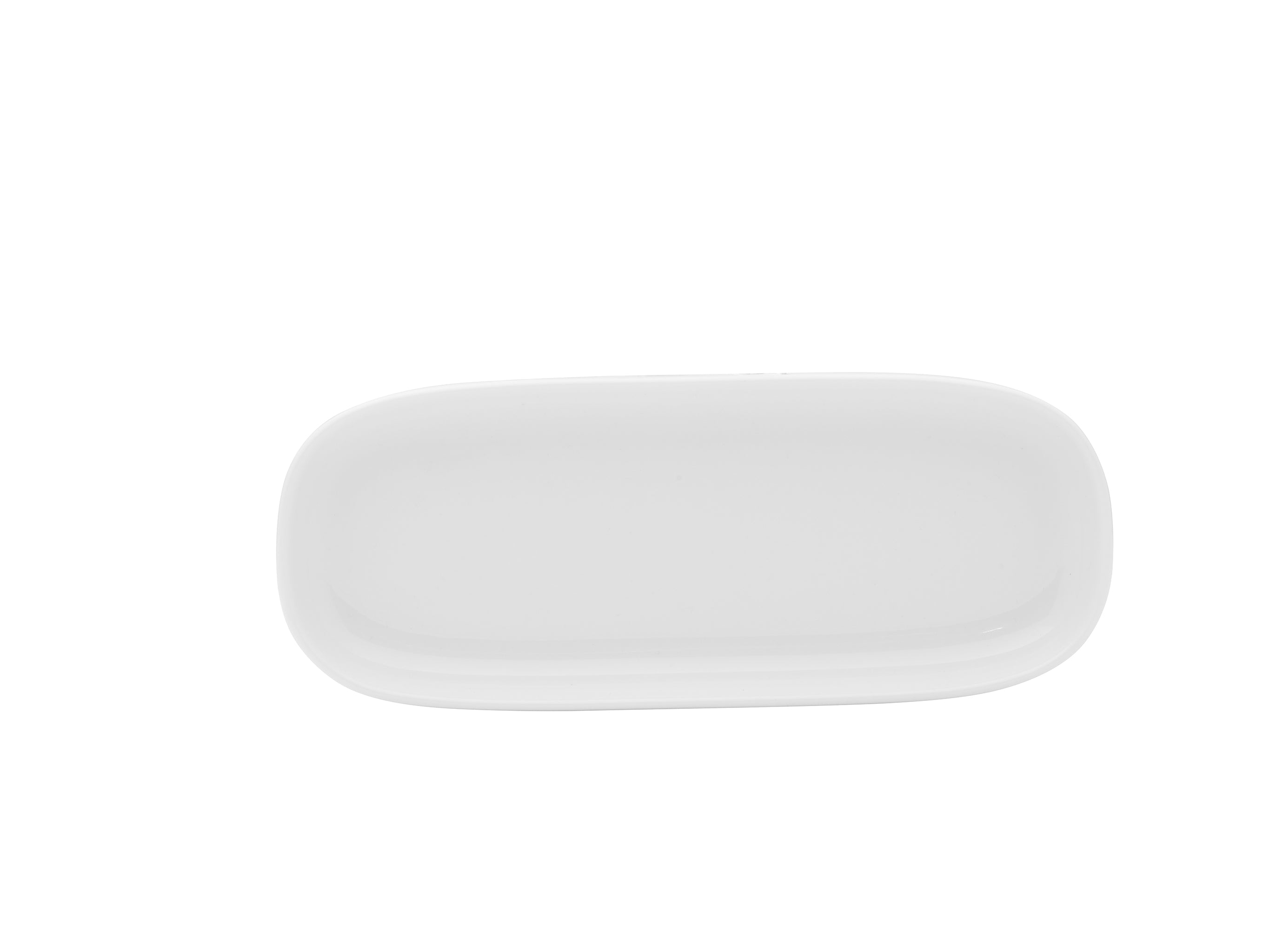 Isla Porcelain Rectangular Platter 8x3" Bright White