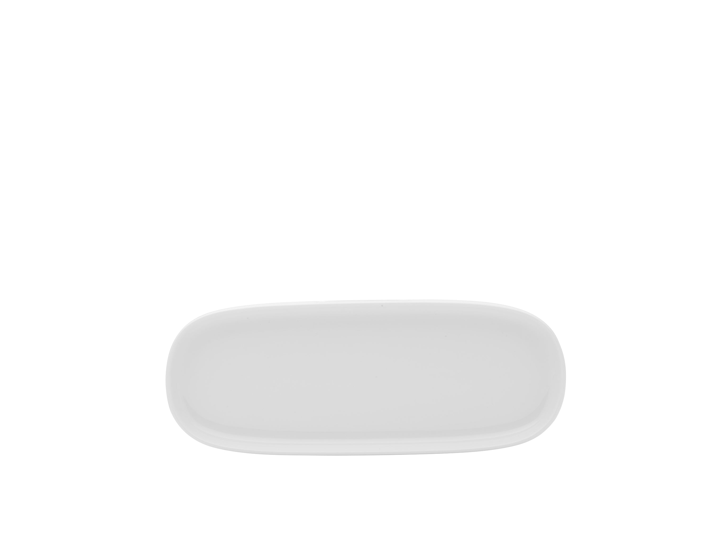 Isla Porcelain Rectangular Platter 12x4" Bright White