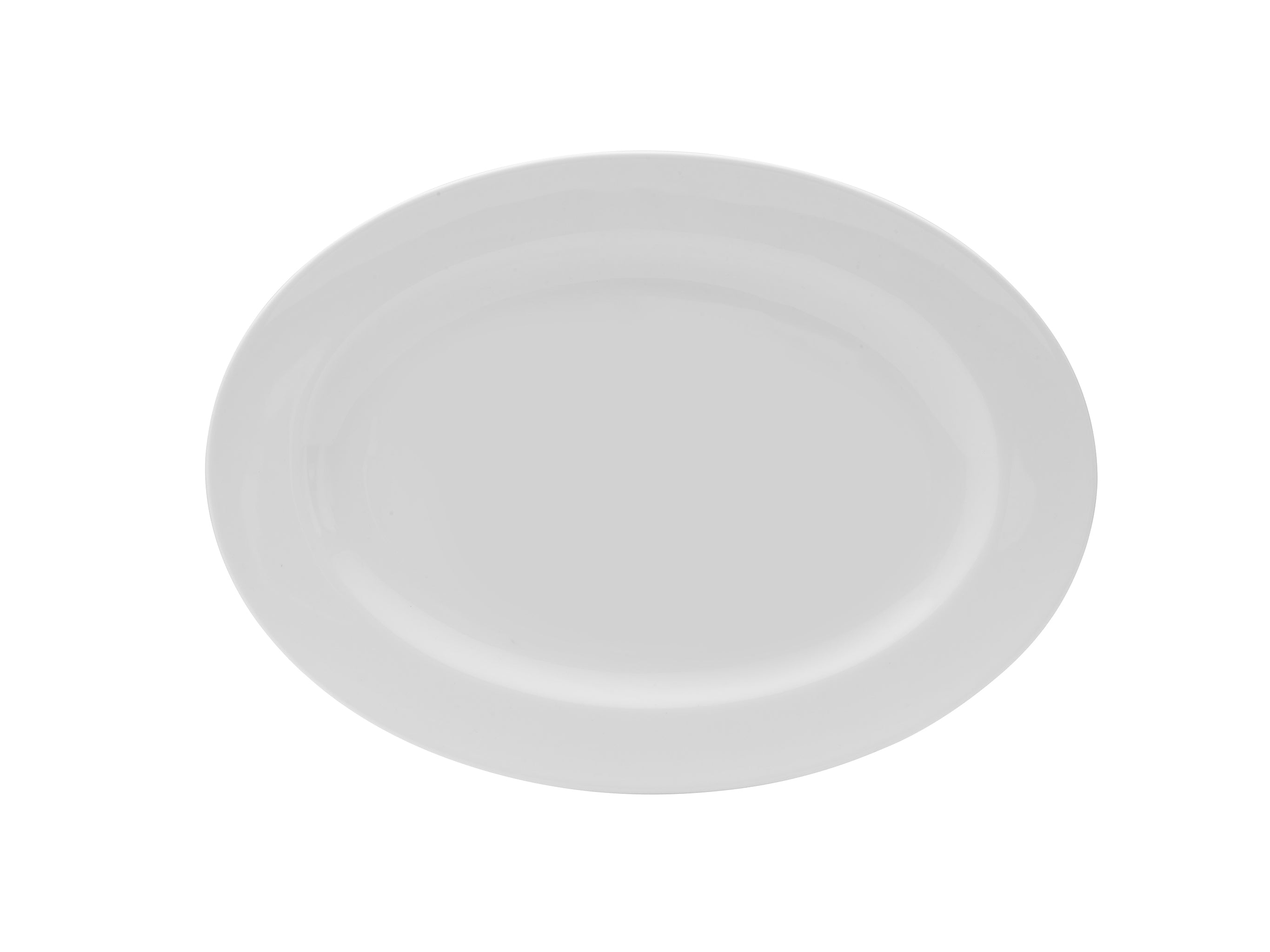 Galleria Porcelain Oval Platter 12x9" White