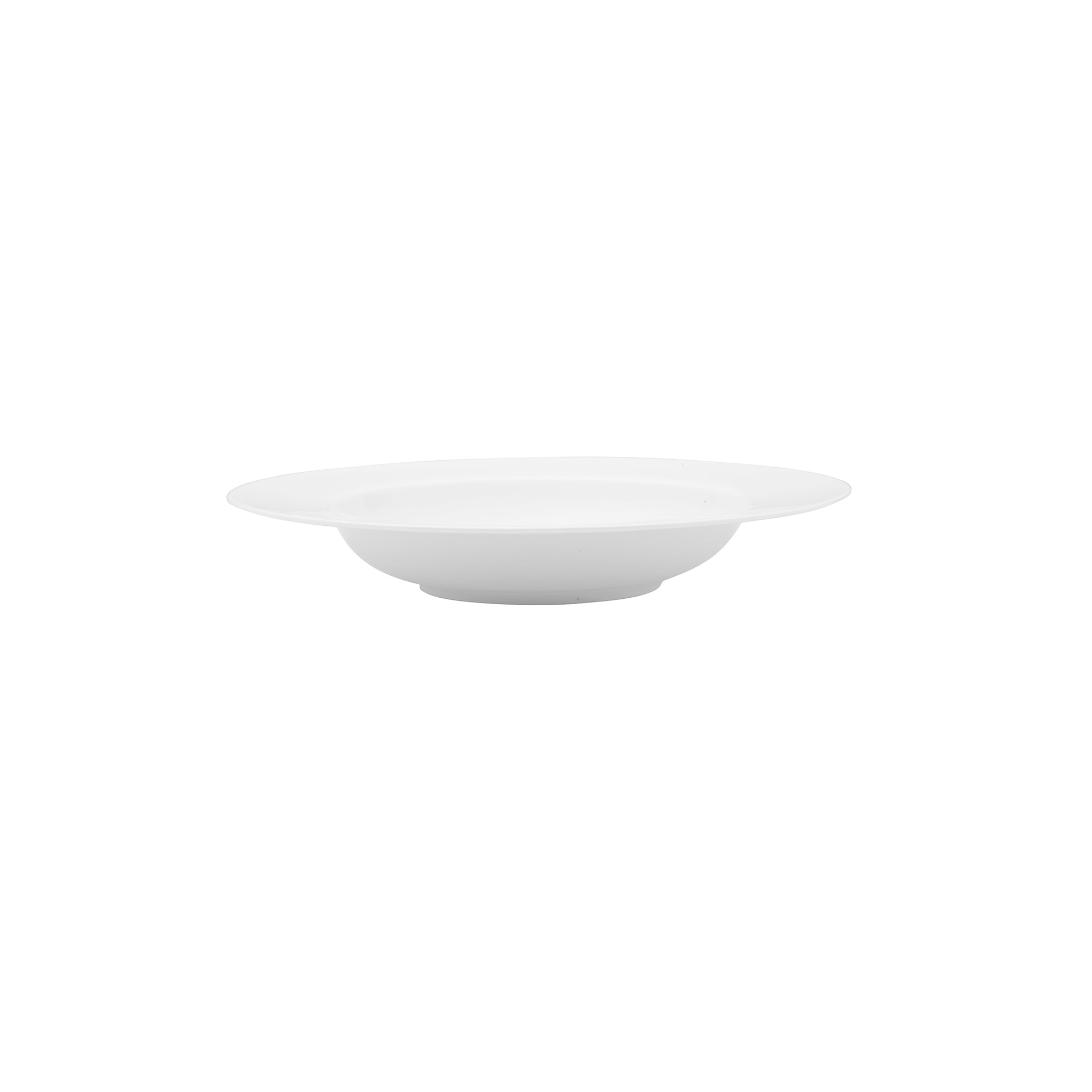 Lola Bone China Deep Plate 11" White