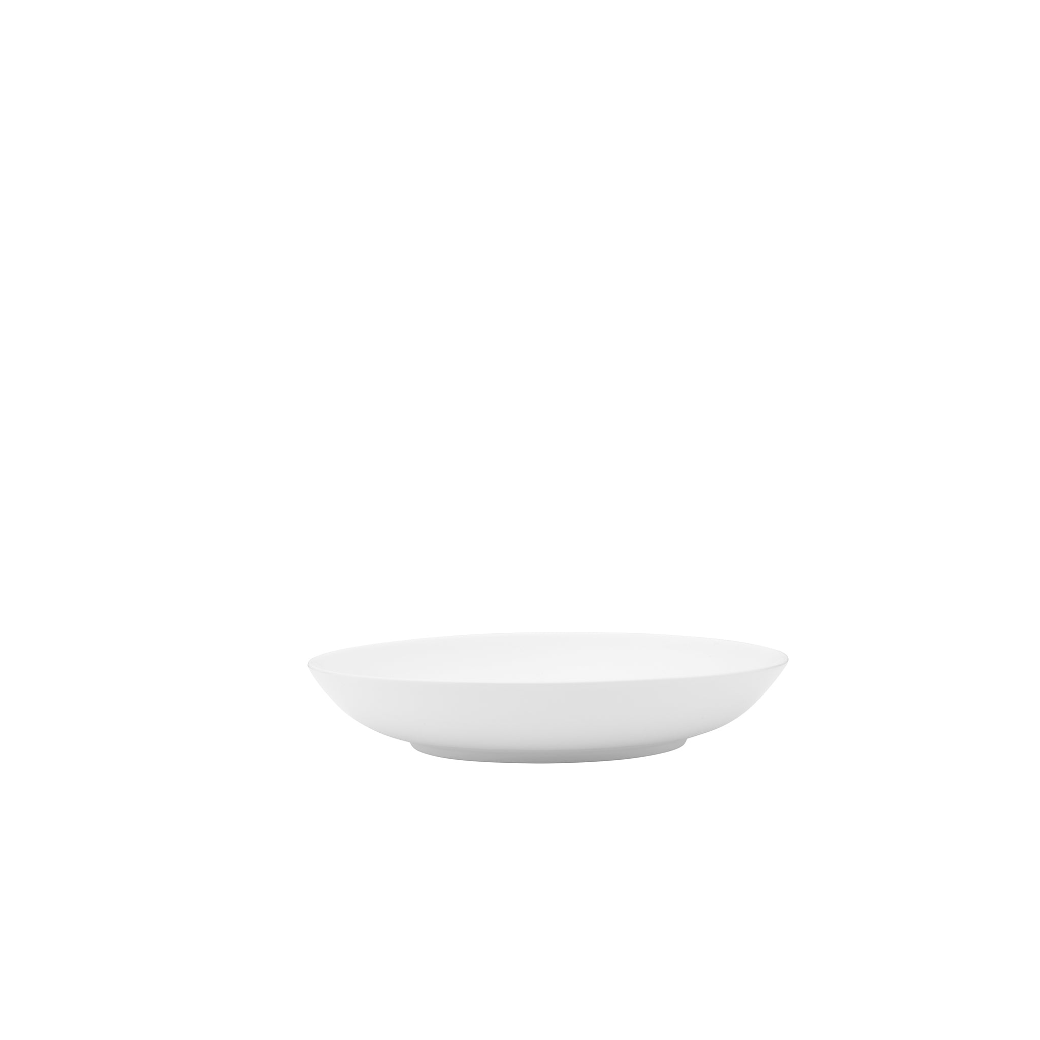 Lola Bone China Deep Coupe Plate 9" White