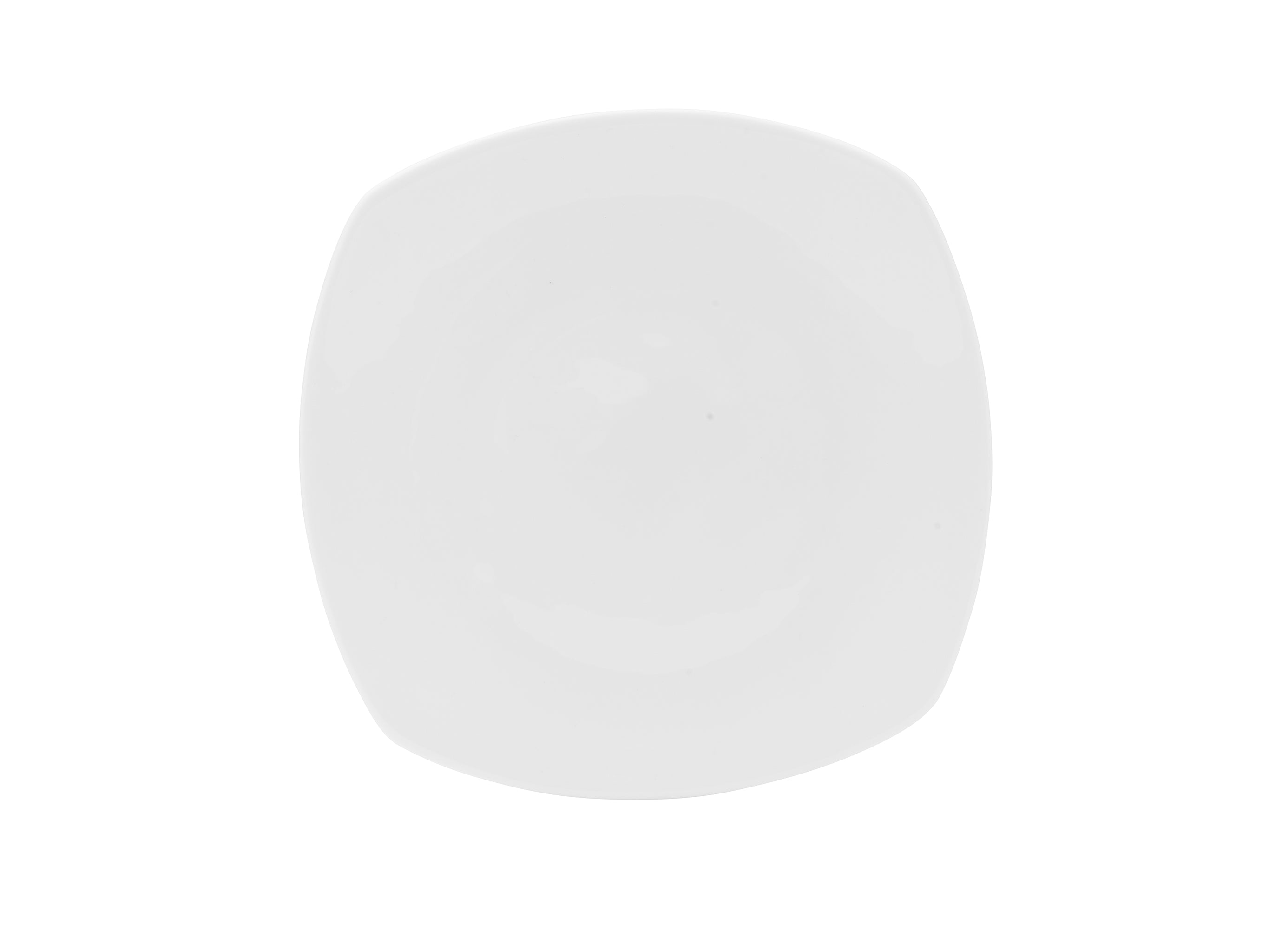 Lola Bone China Square Plate 6" White