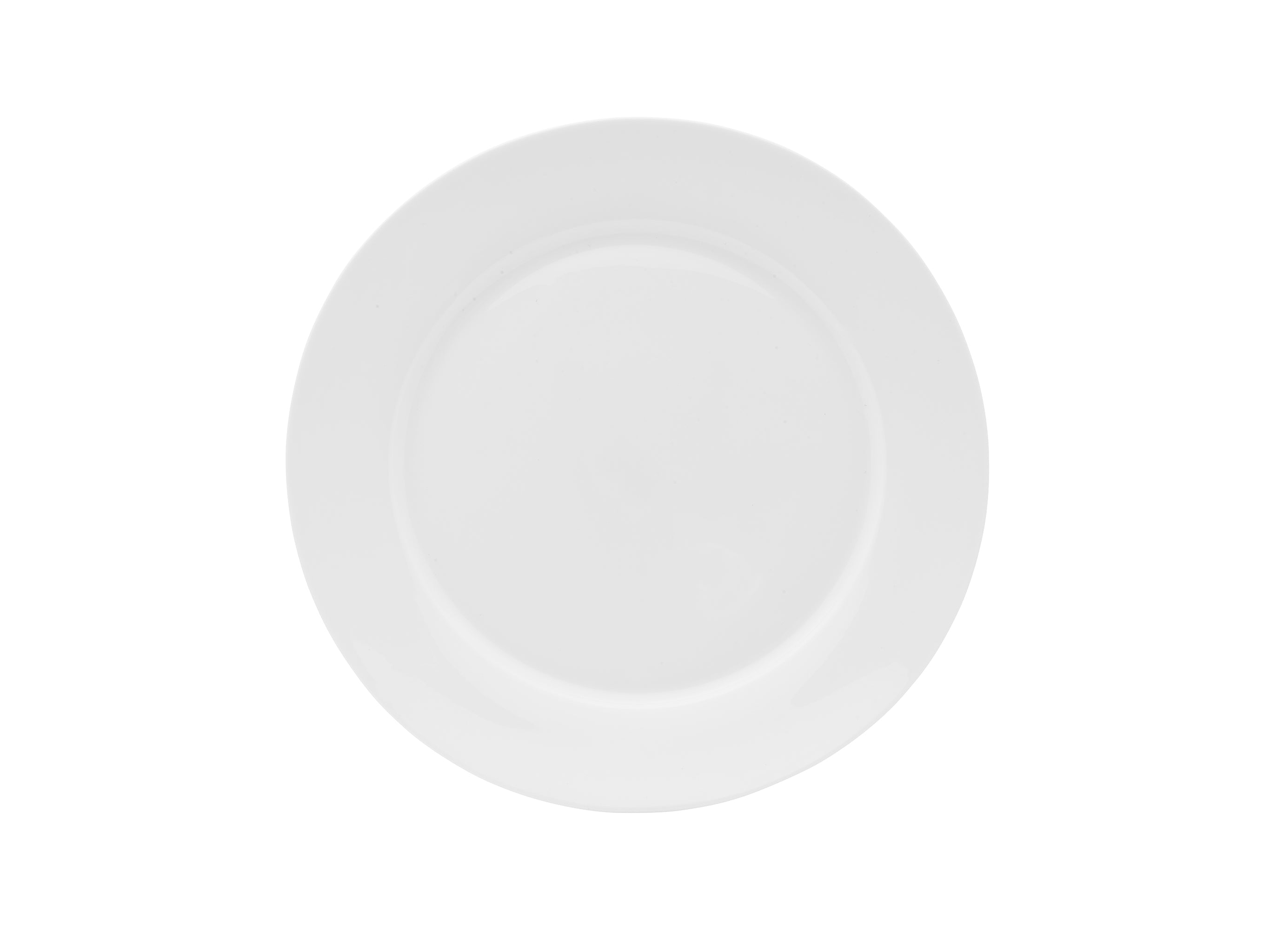 Lola Bone China Plate 12" Bright White