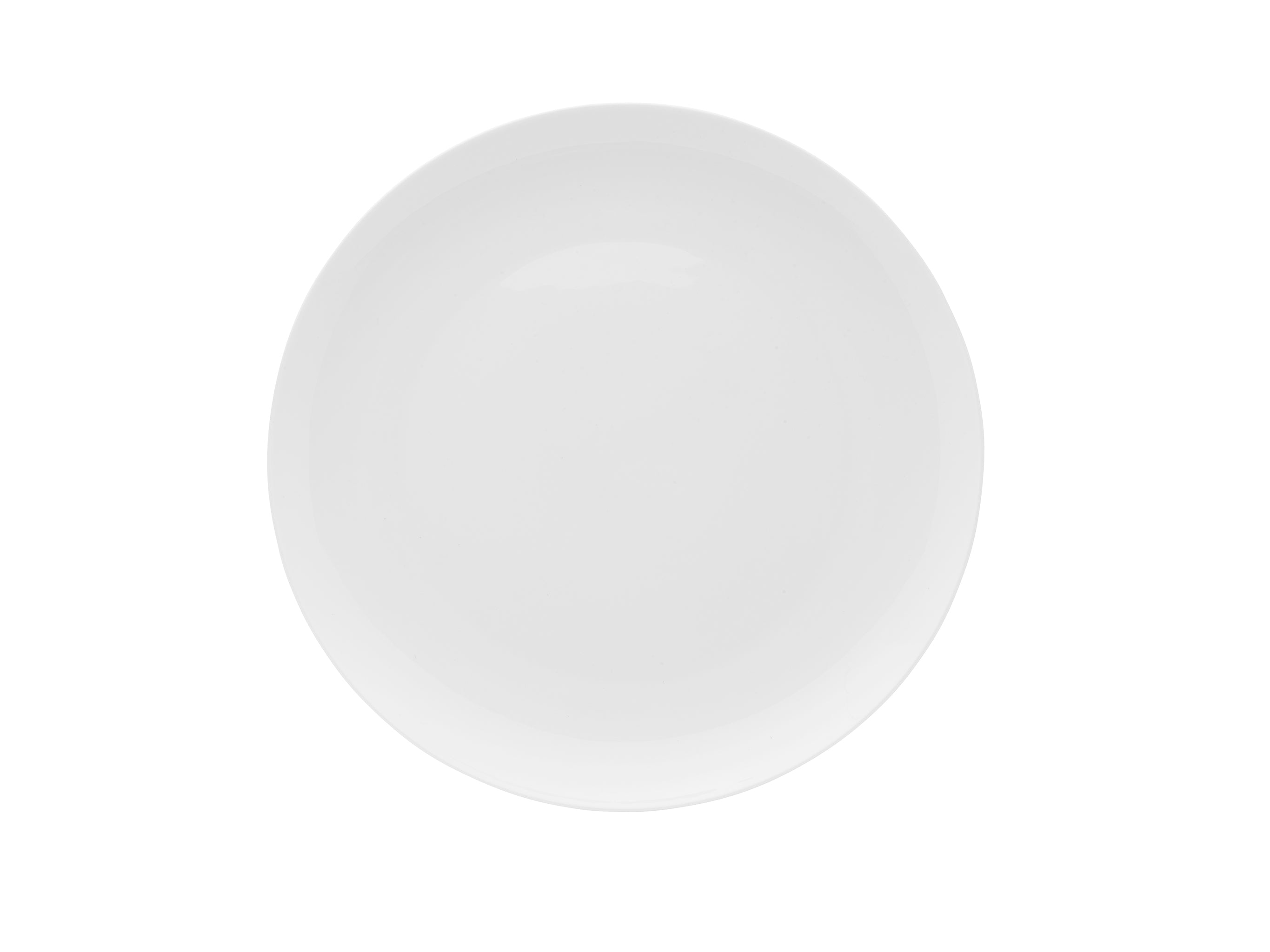 Lola Bone China Coupe Plate 12" Bright White