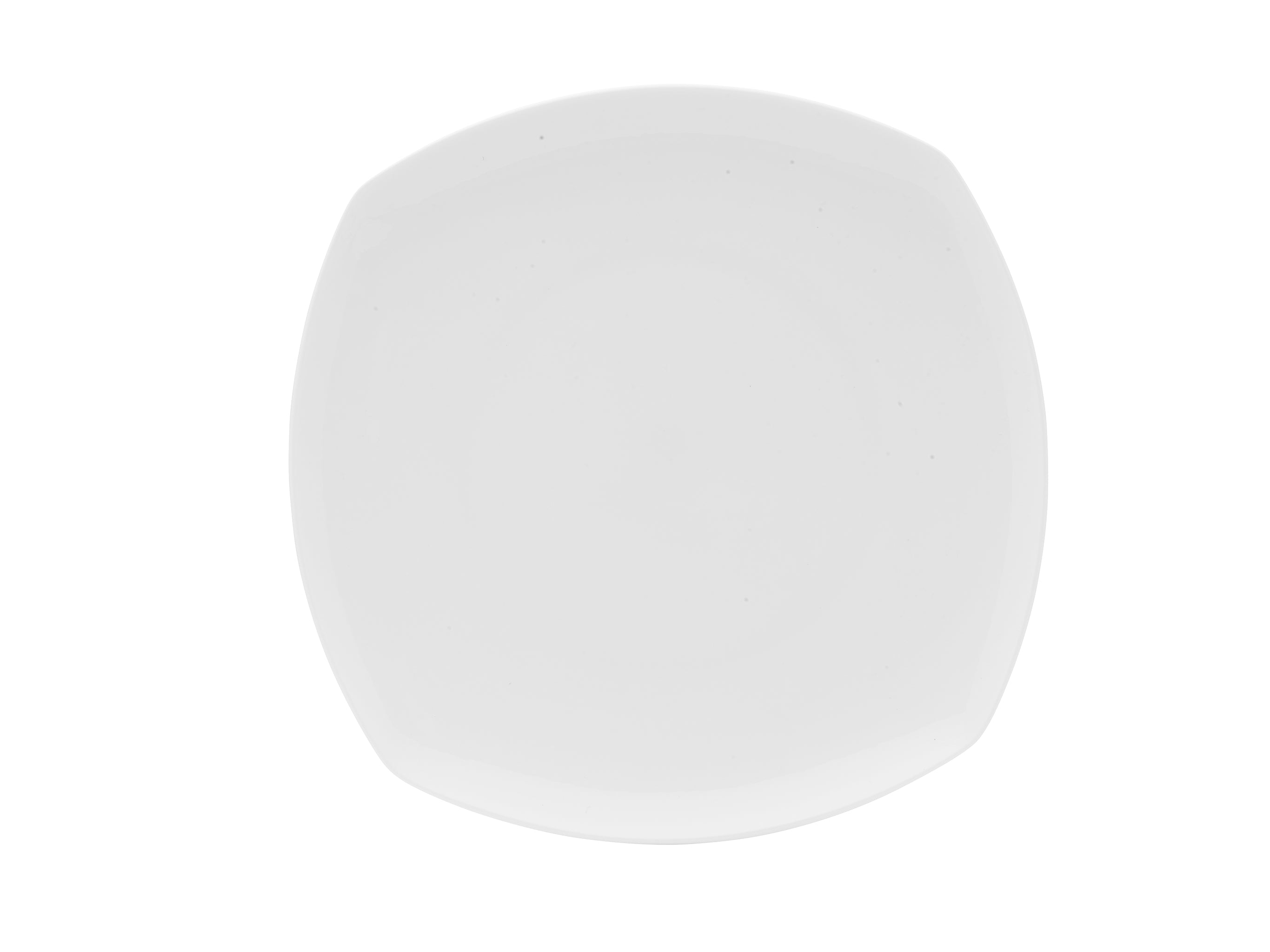 Lola Bone China Square Plate 10" Bright White