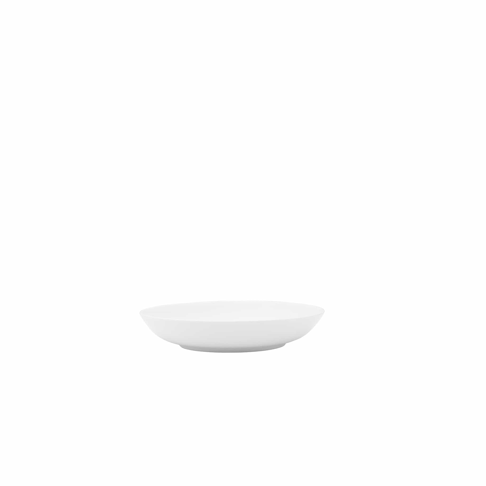 Lola Bone China Deep Coupe Plate 8" Bright White