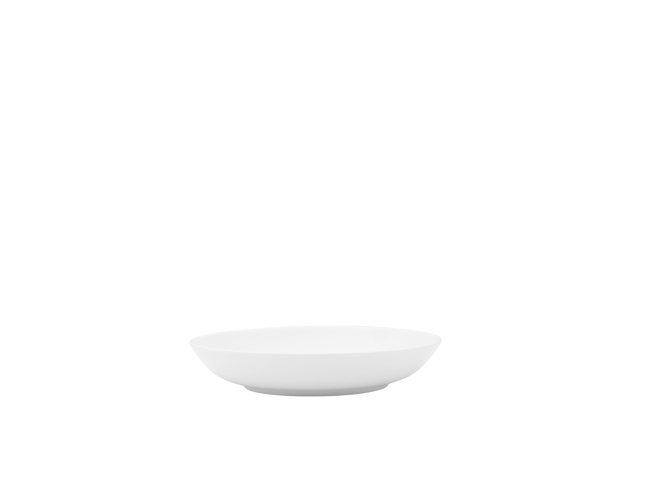 Lola Bone China Deep Coupe Plate 8" Bright White