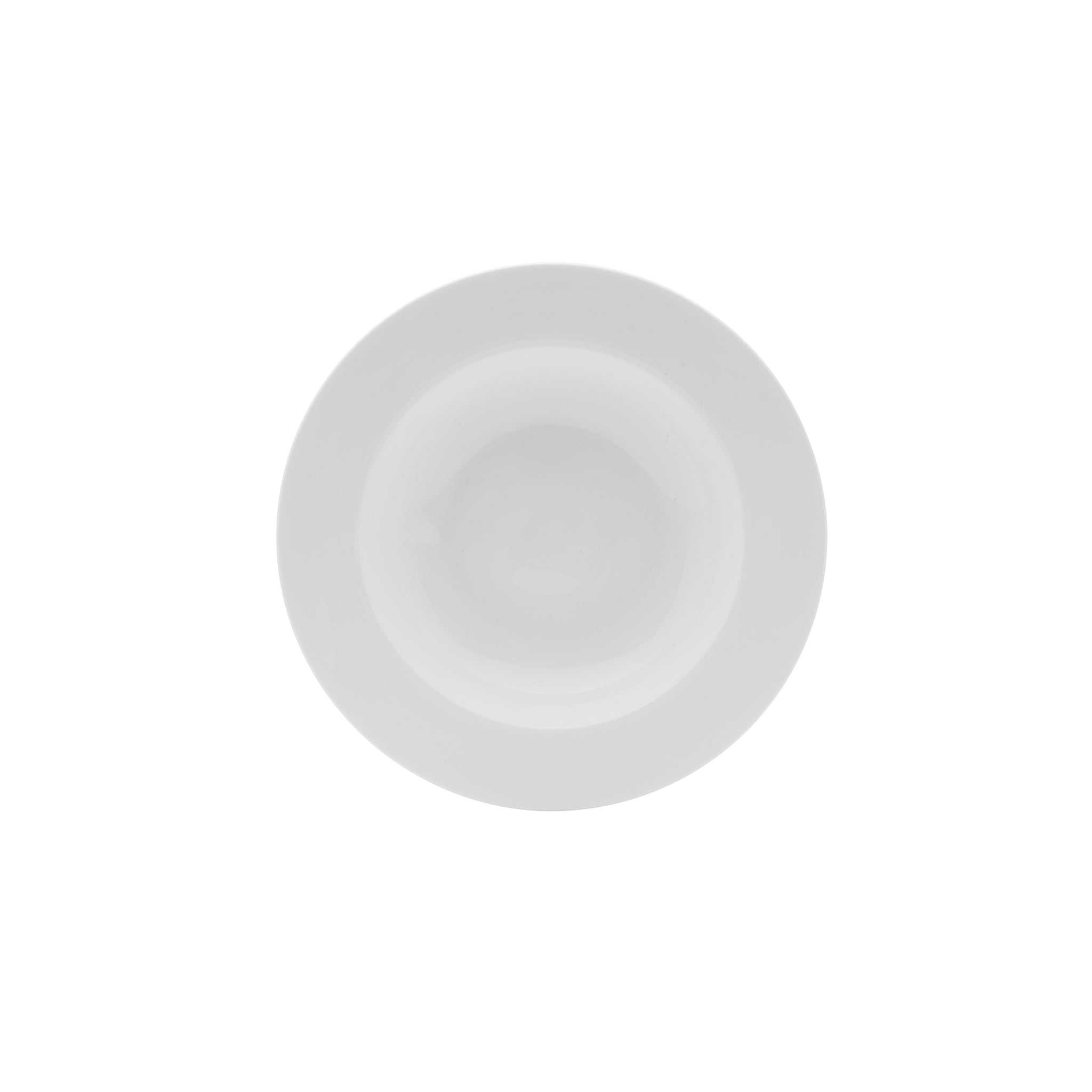 Lola Bone China Deep Plate 9.2" Bright White