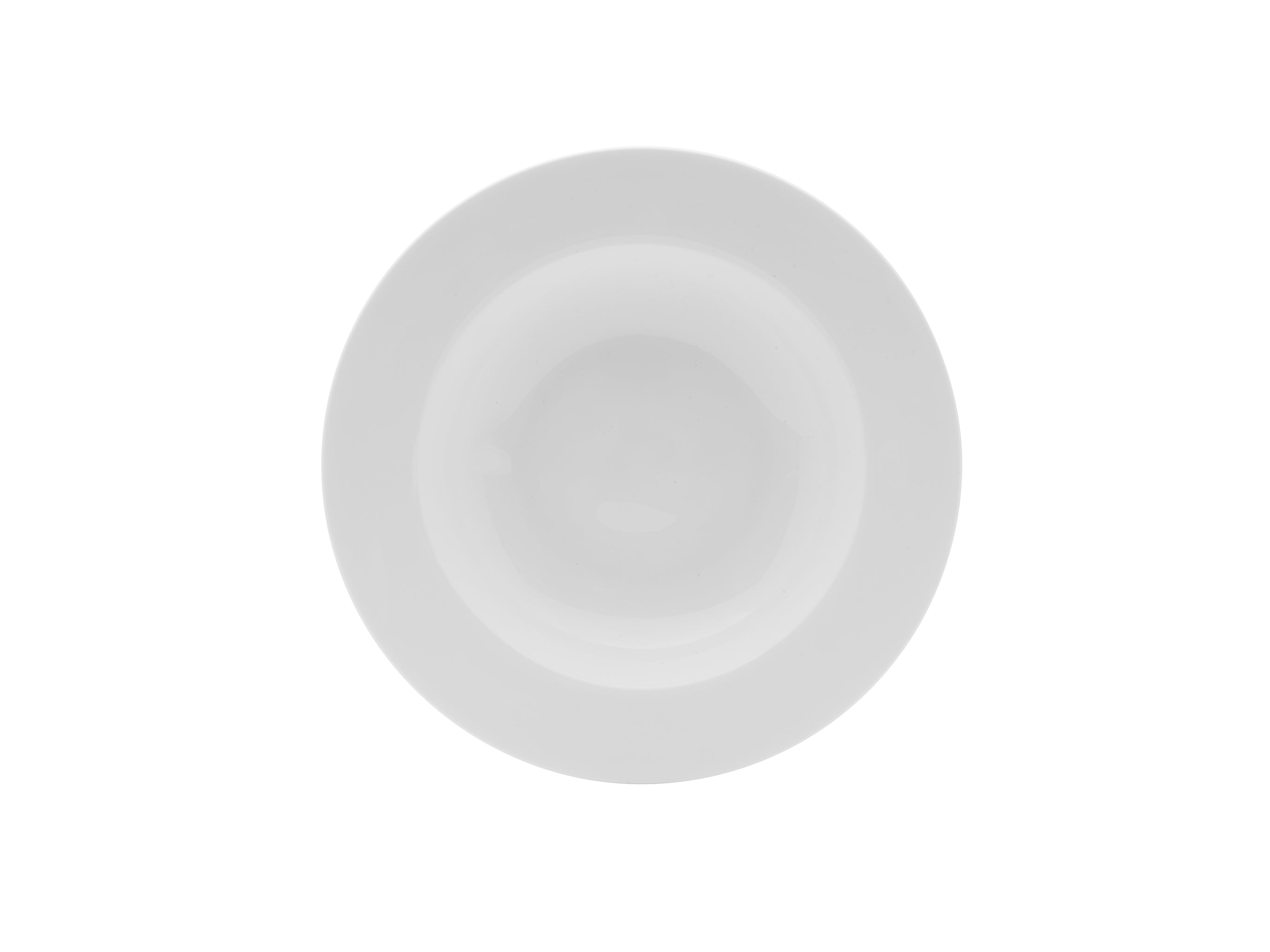 Lola Bone China Deep Plate 9.2" Bright White