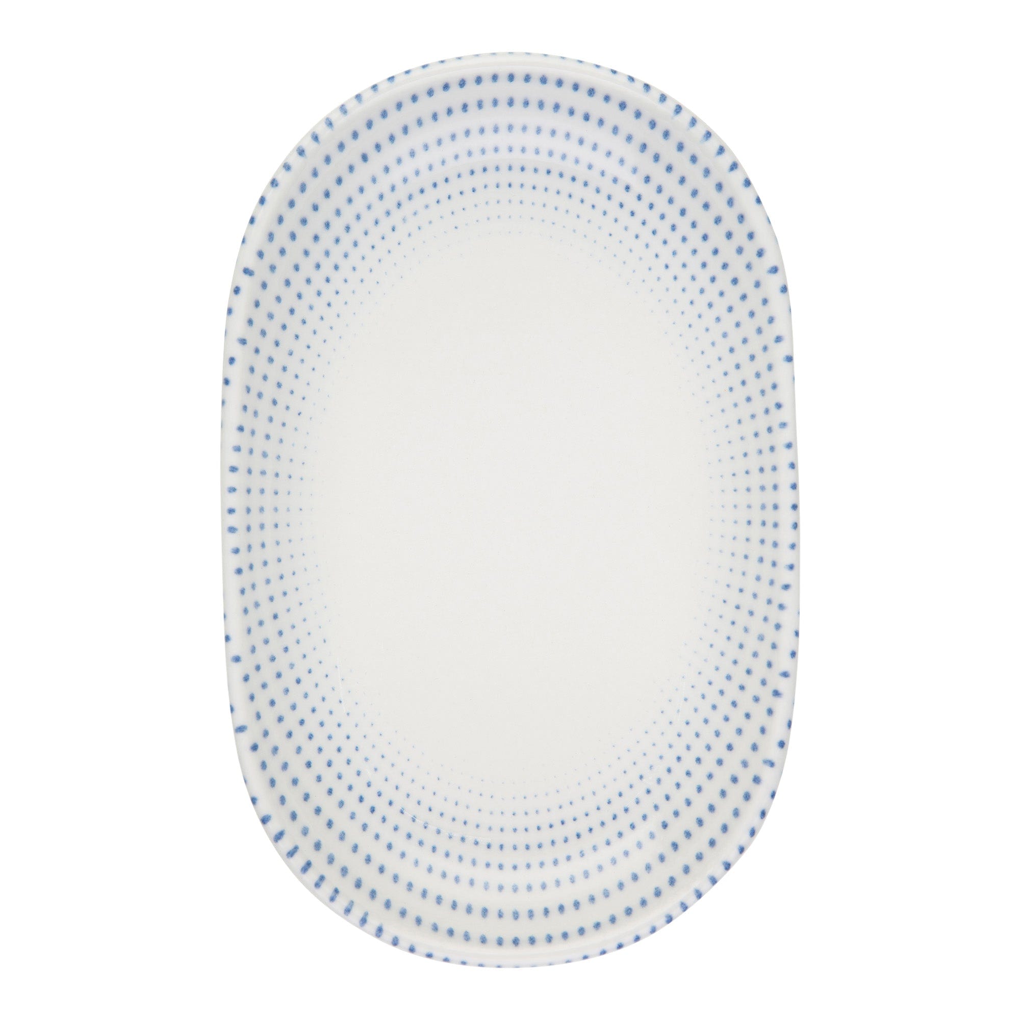 Harmony Blue Porcelain Oval Platter 7.3"x4.7"
