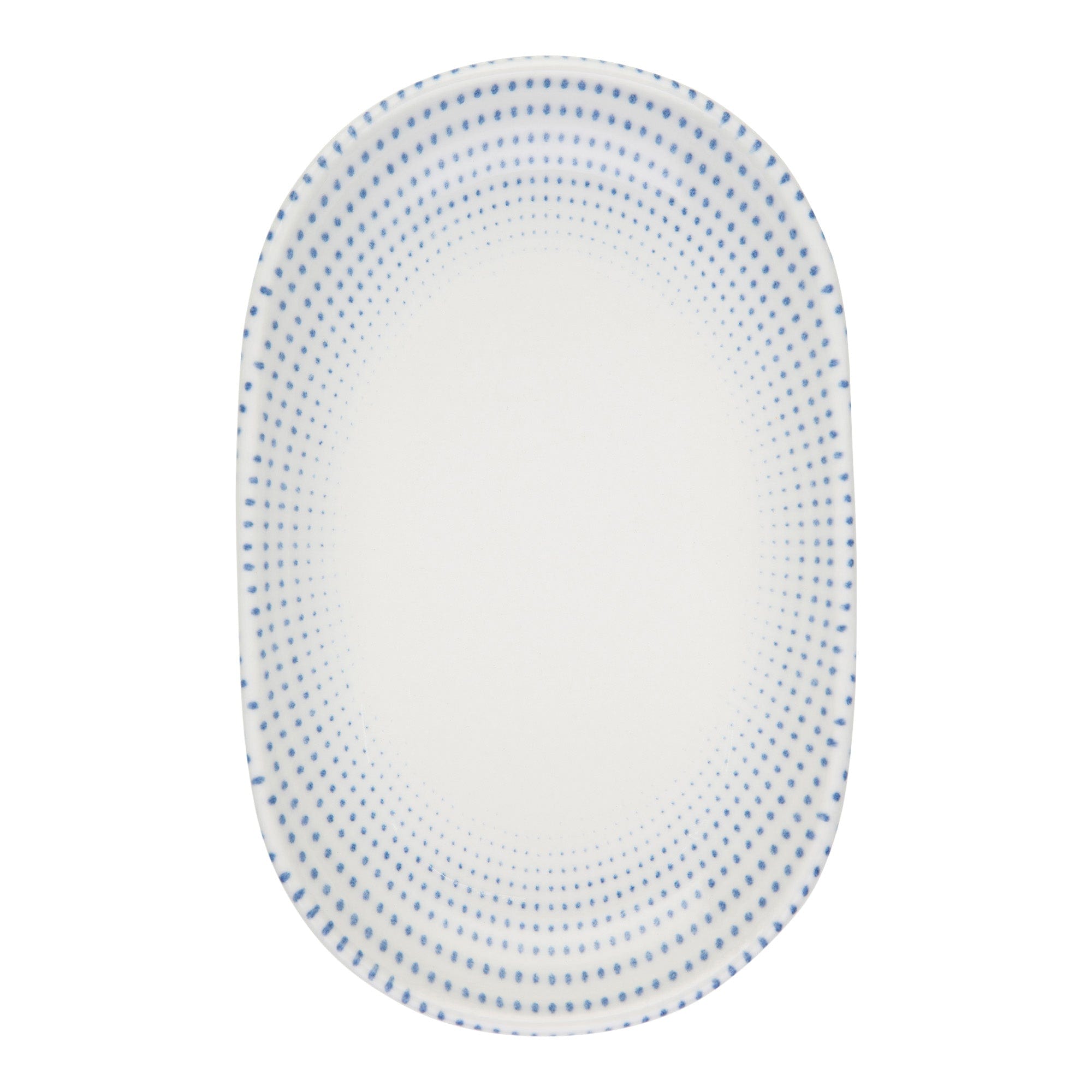 Harmony Blue Fine China Oval Platter 13.2"x8.4"