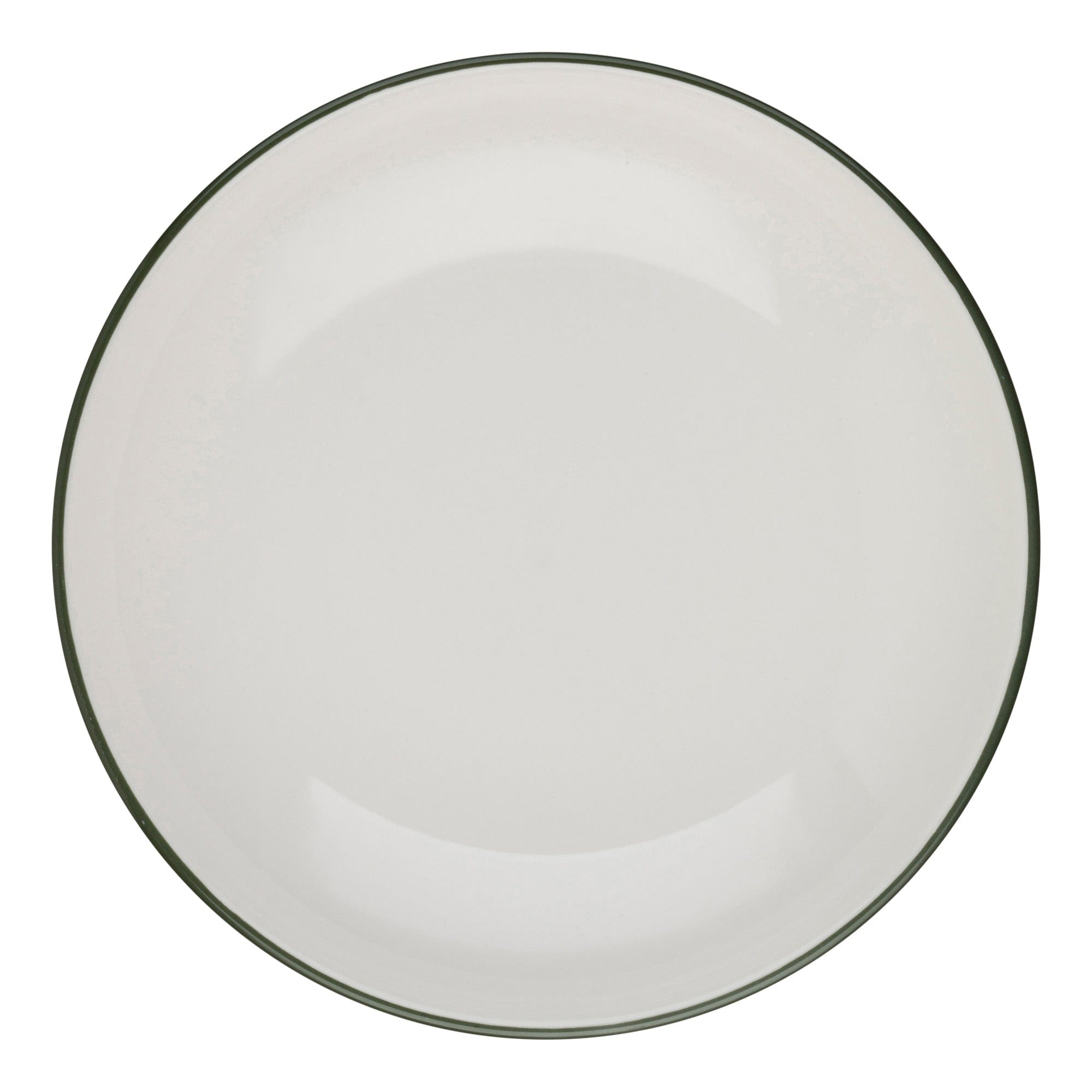 Modest Green Fine China Deep Coupe Plate 9.8"