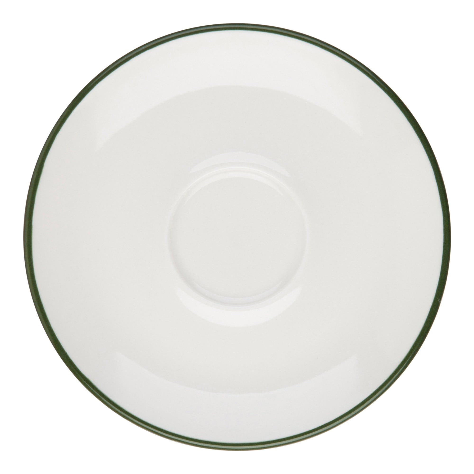 Modest Green Fine China Saucer 4.7"