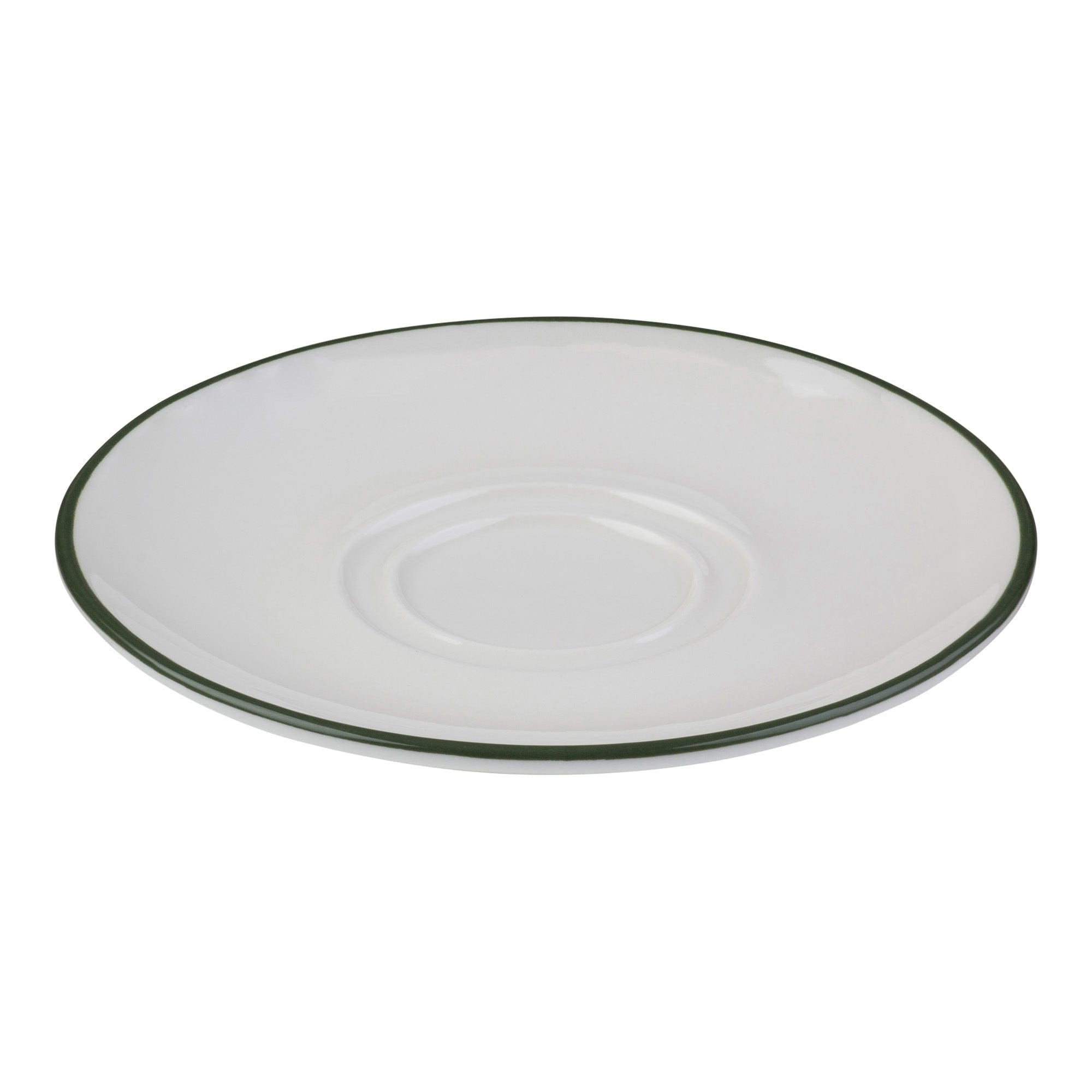 Modest Green Fine China Saucer 6.3"