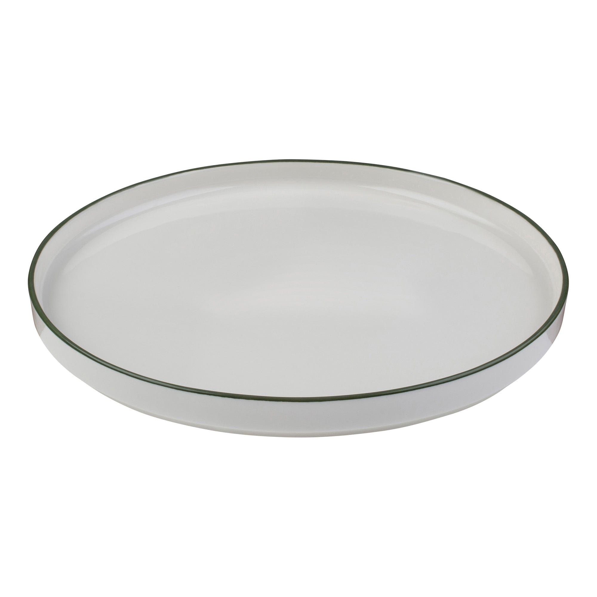 Modest Green Fine China Plate 11.0"