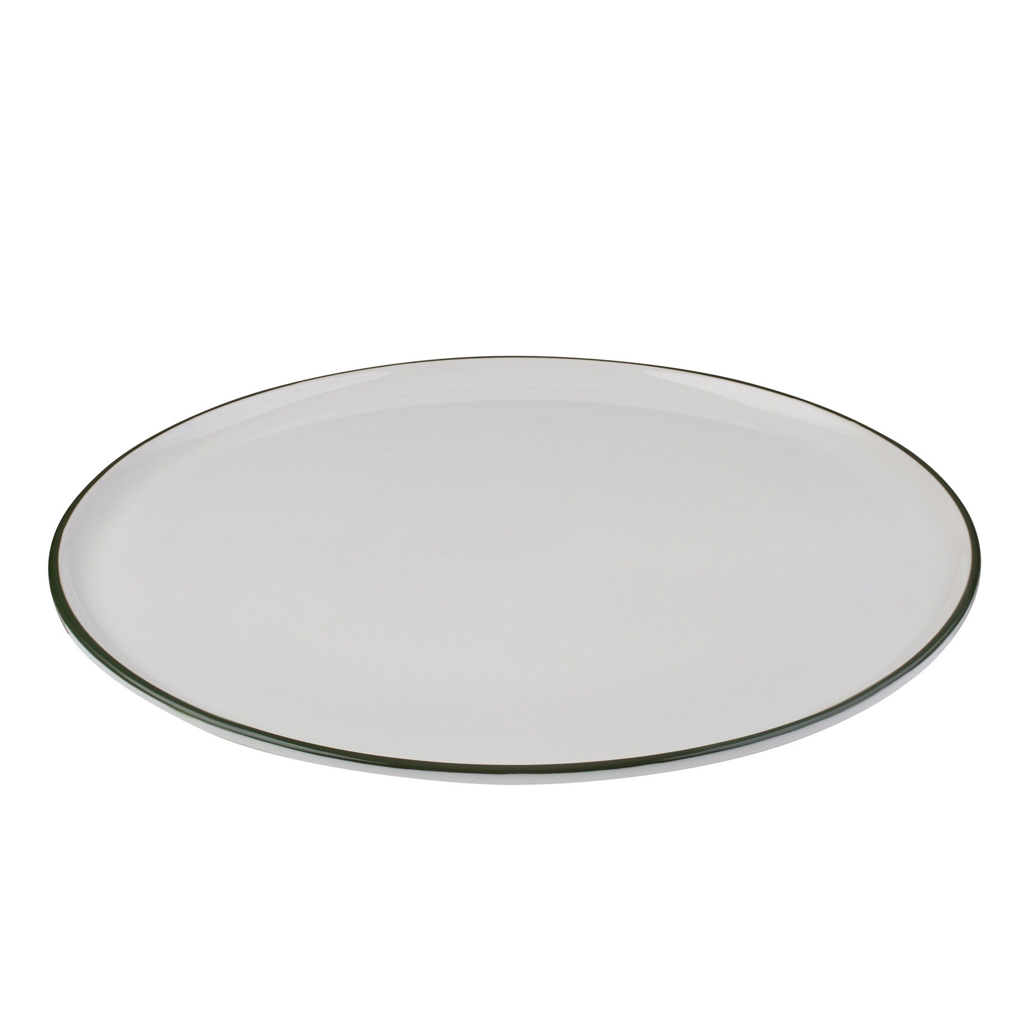 Modest Green Fine China Plate 12.2"