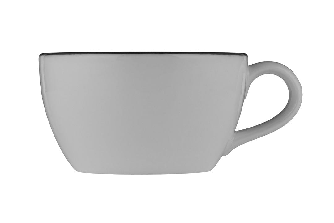 Modest Black Fine China Cup 4" / 9oz