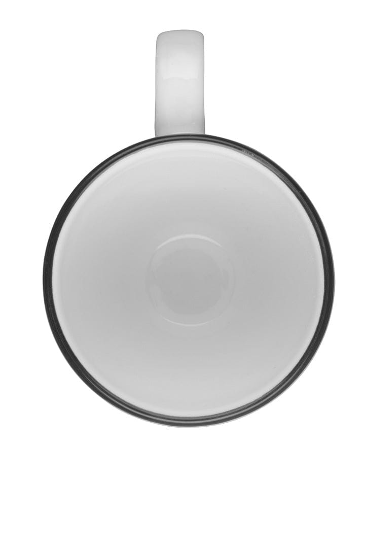 Modest Black Fine China Mug 4" / 10oz