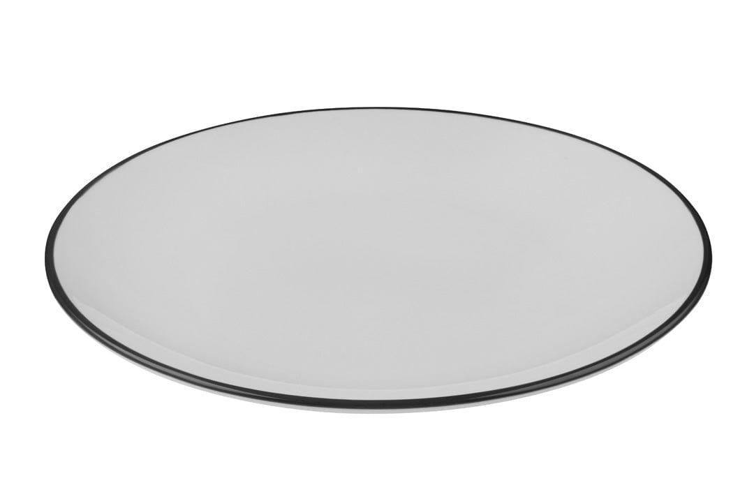 Modest Black Fine China Coupe Plate 11.8"