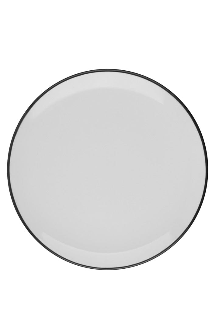 Modest Black Fine China Coupe Plate 11.8"