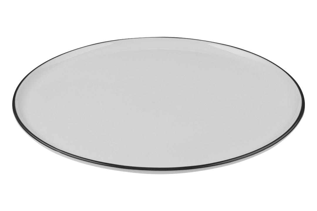 Modest Black Fine China Pizza Plate 12.2"