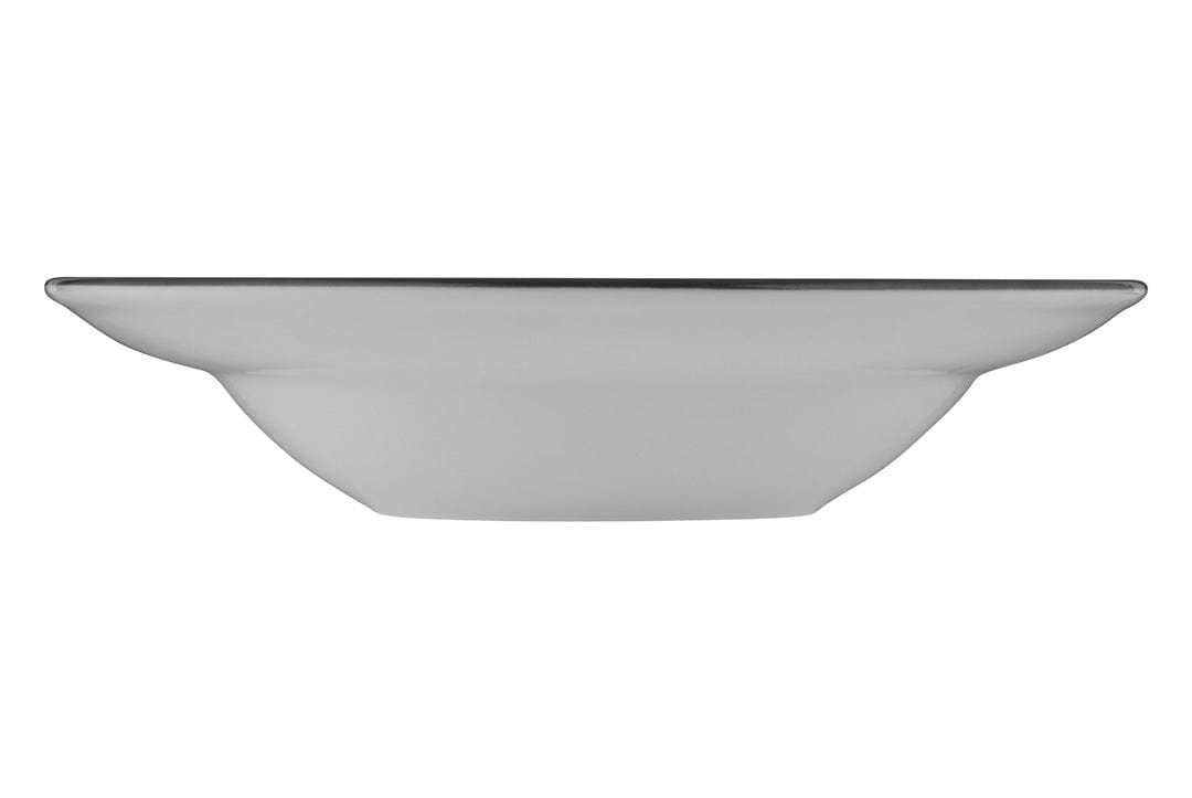 Modest Black Fine China Deep Plate 9.8" / 14oz