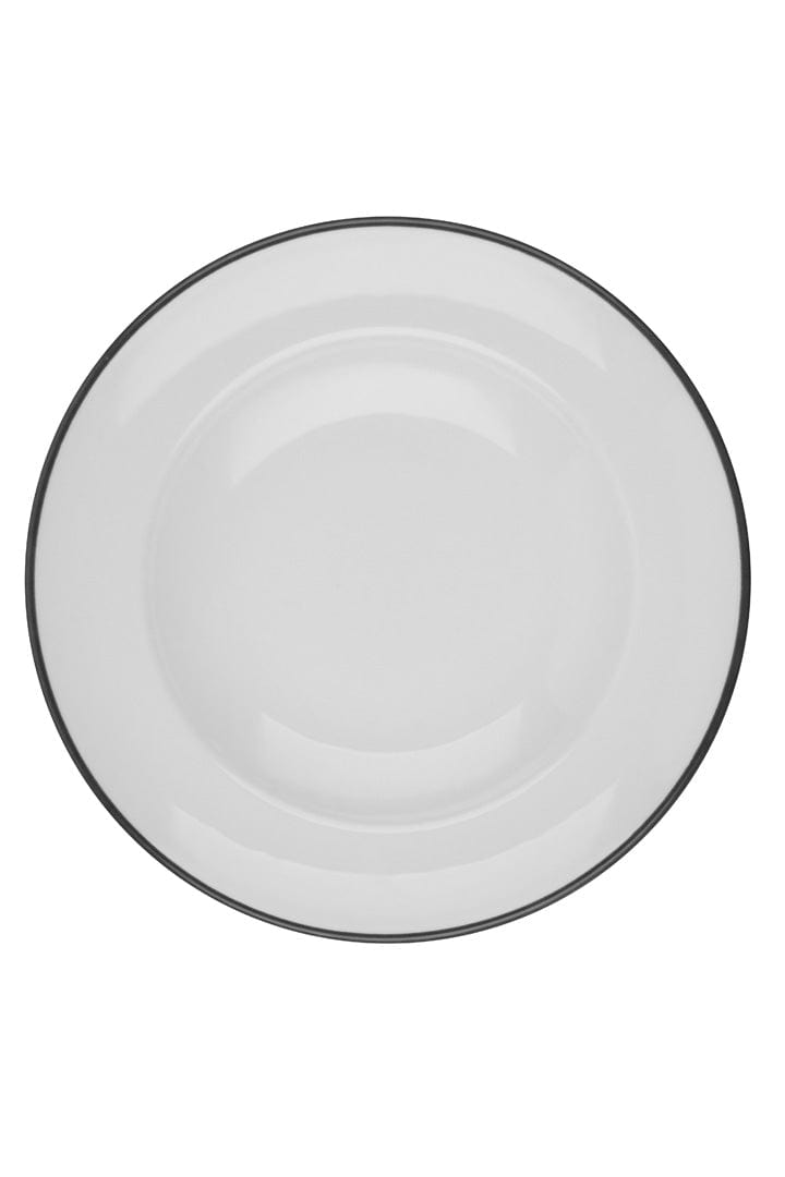 Modest Black Fine China Deep Plate 9.8" / 14oz
