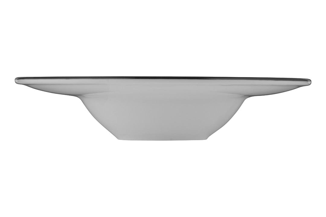 Modest Black Fine China Deep Plate 11.4" / 16oz