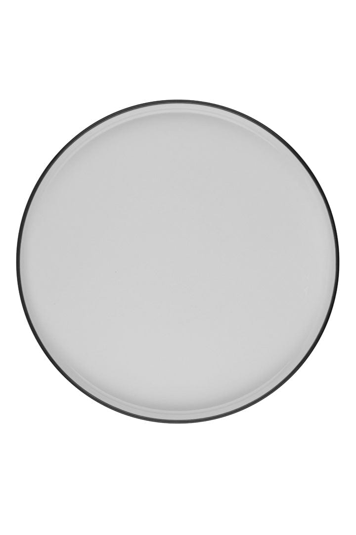 Modest Black Fine China Plate 8.3"