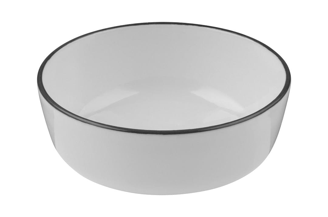 Modest Black Fine China Bowl 3.9" / 5oz