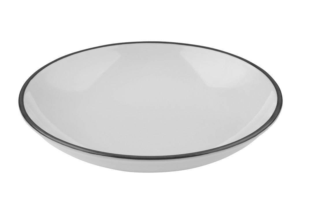 Modest Black Fine China Deep Plate 9.8" / 39oz