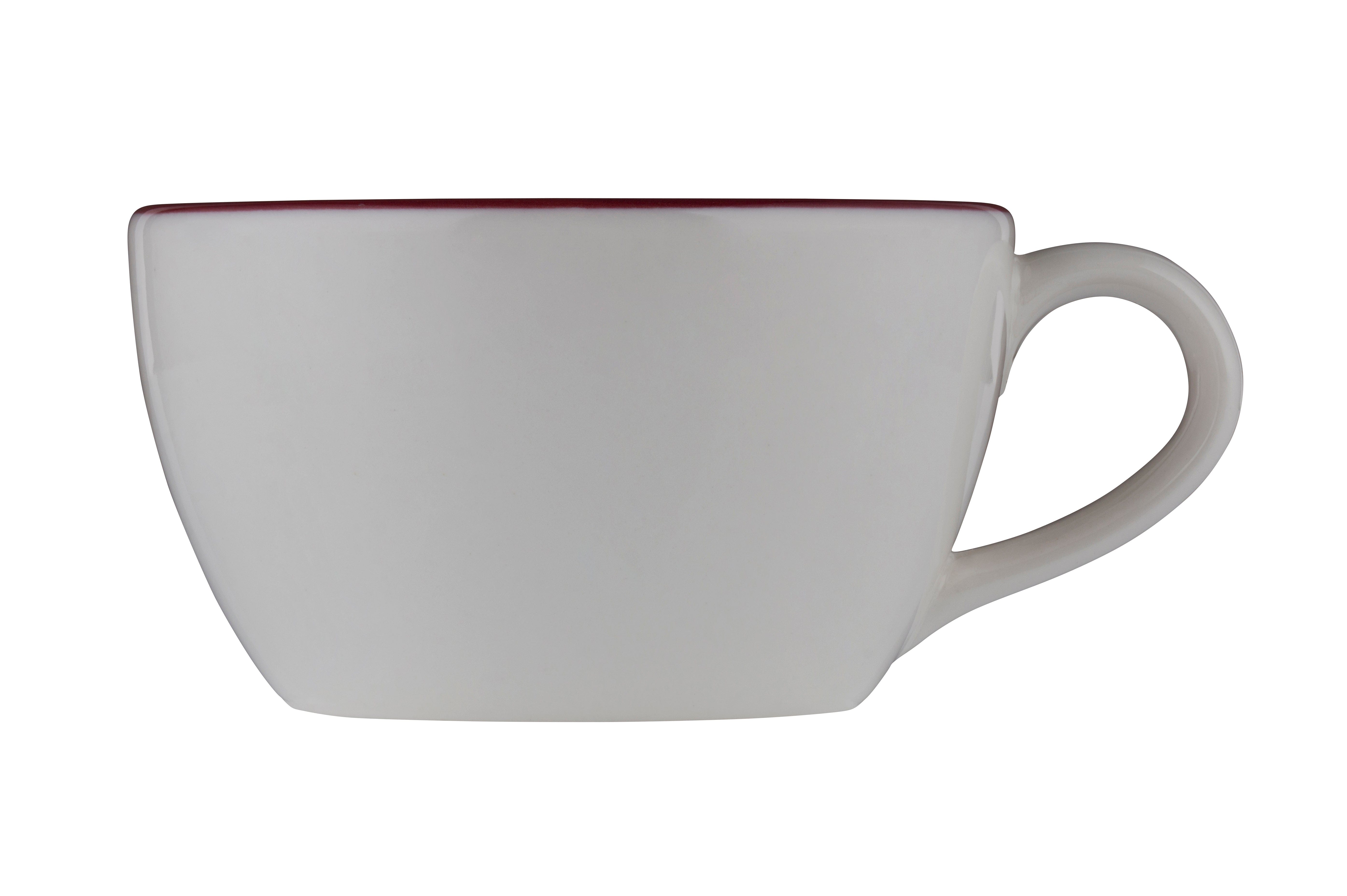 Modest Maroon Fine China Cup 4.0" / 9oz