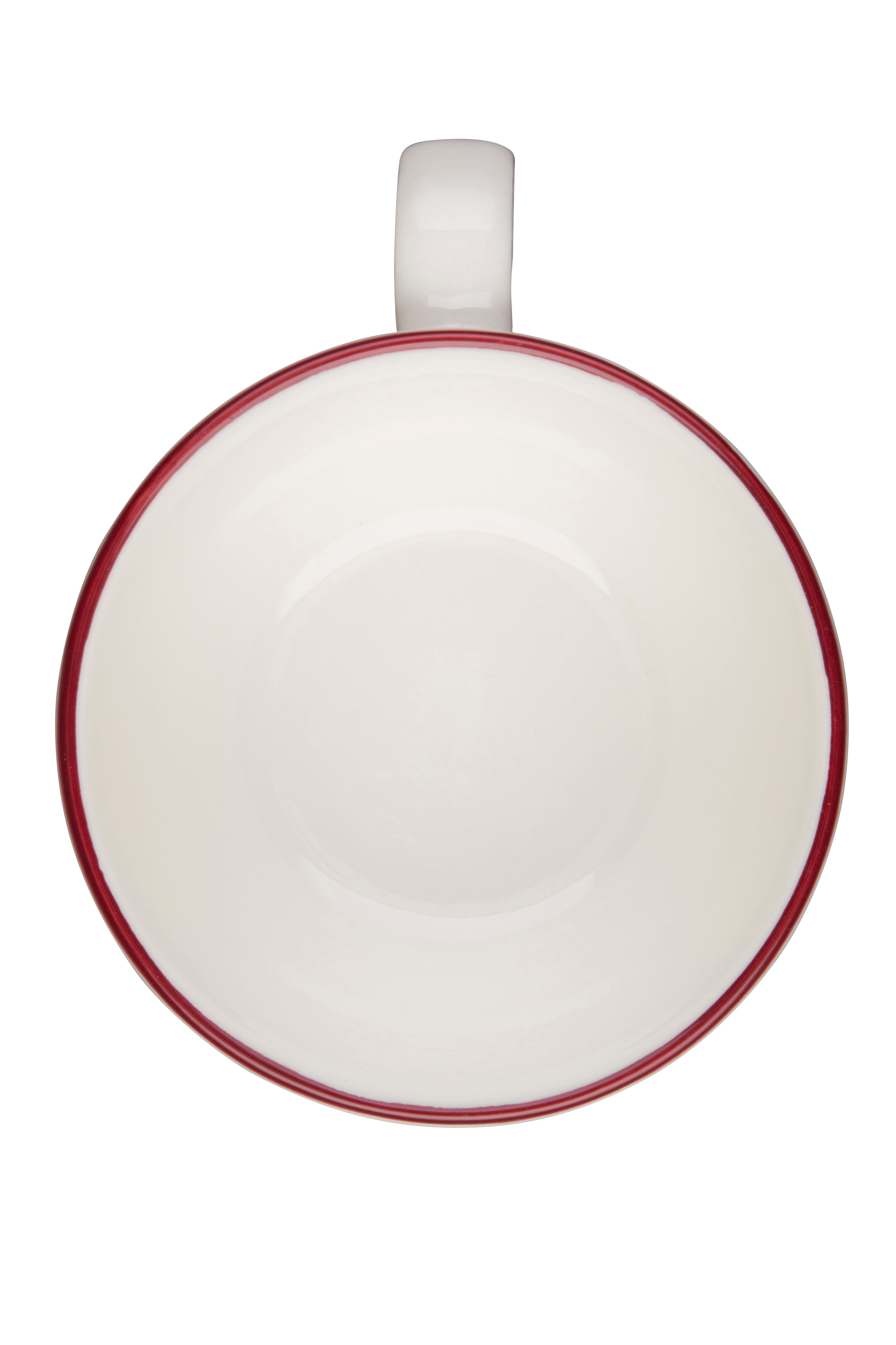 Modest Maroon Fine China Cup 4.0" / 9oz