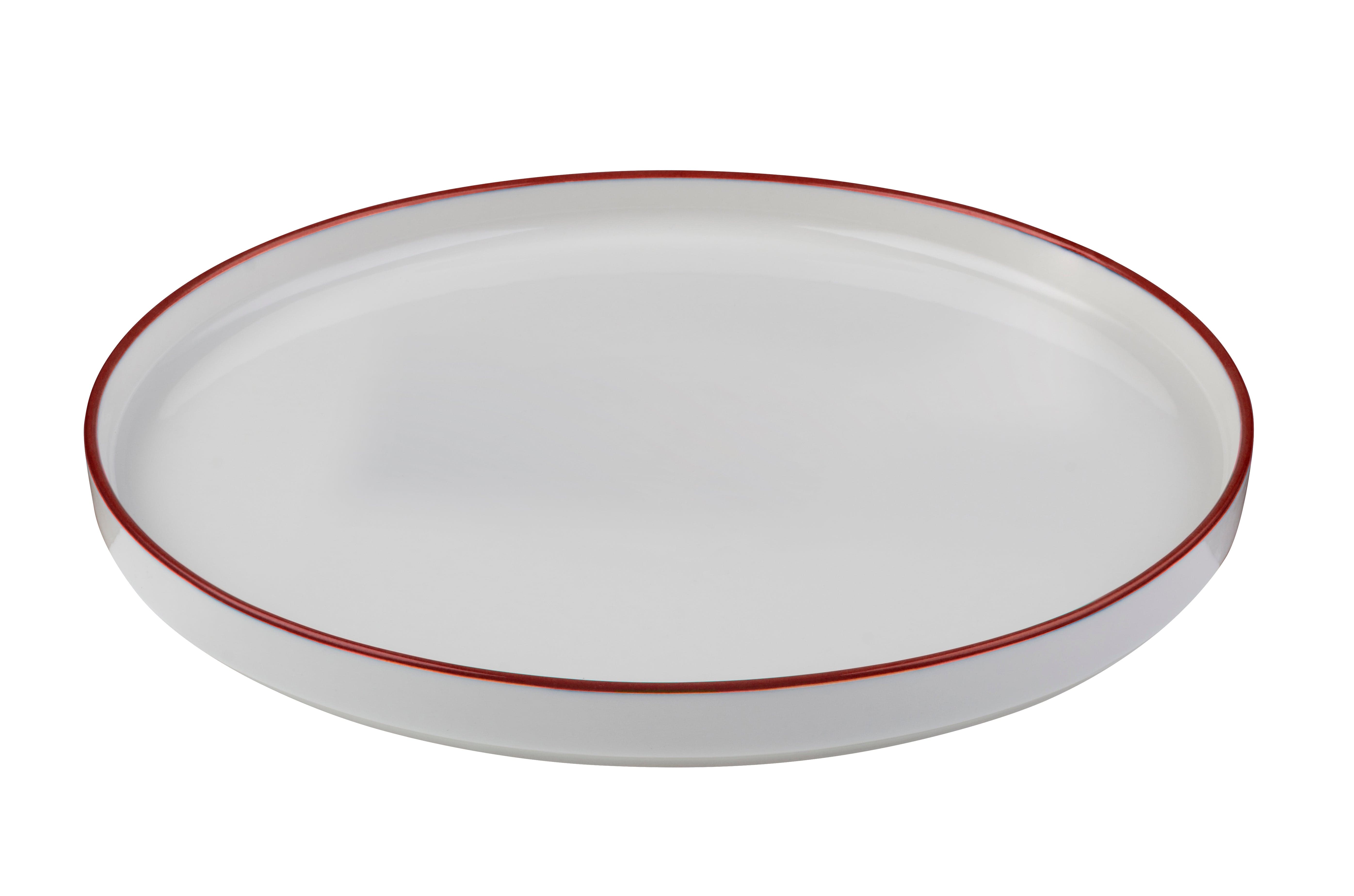 Modest Maroon Fine China Plate 6.5"