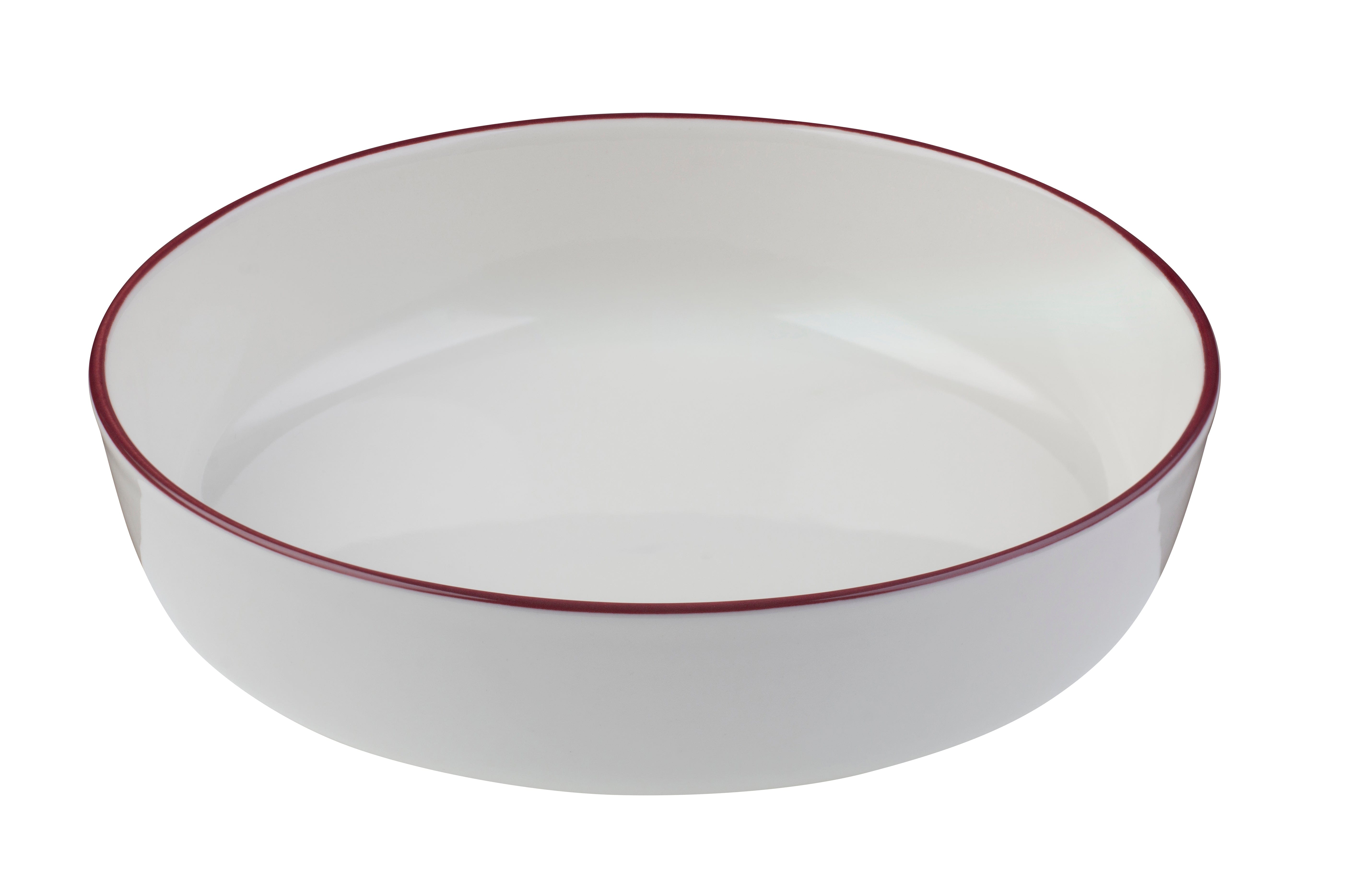 Modest Maroon Fine China Bowl 8.3" / 39.6oz