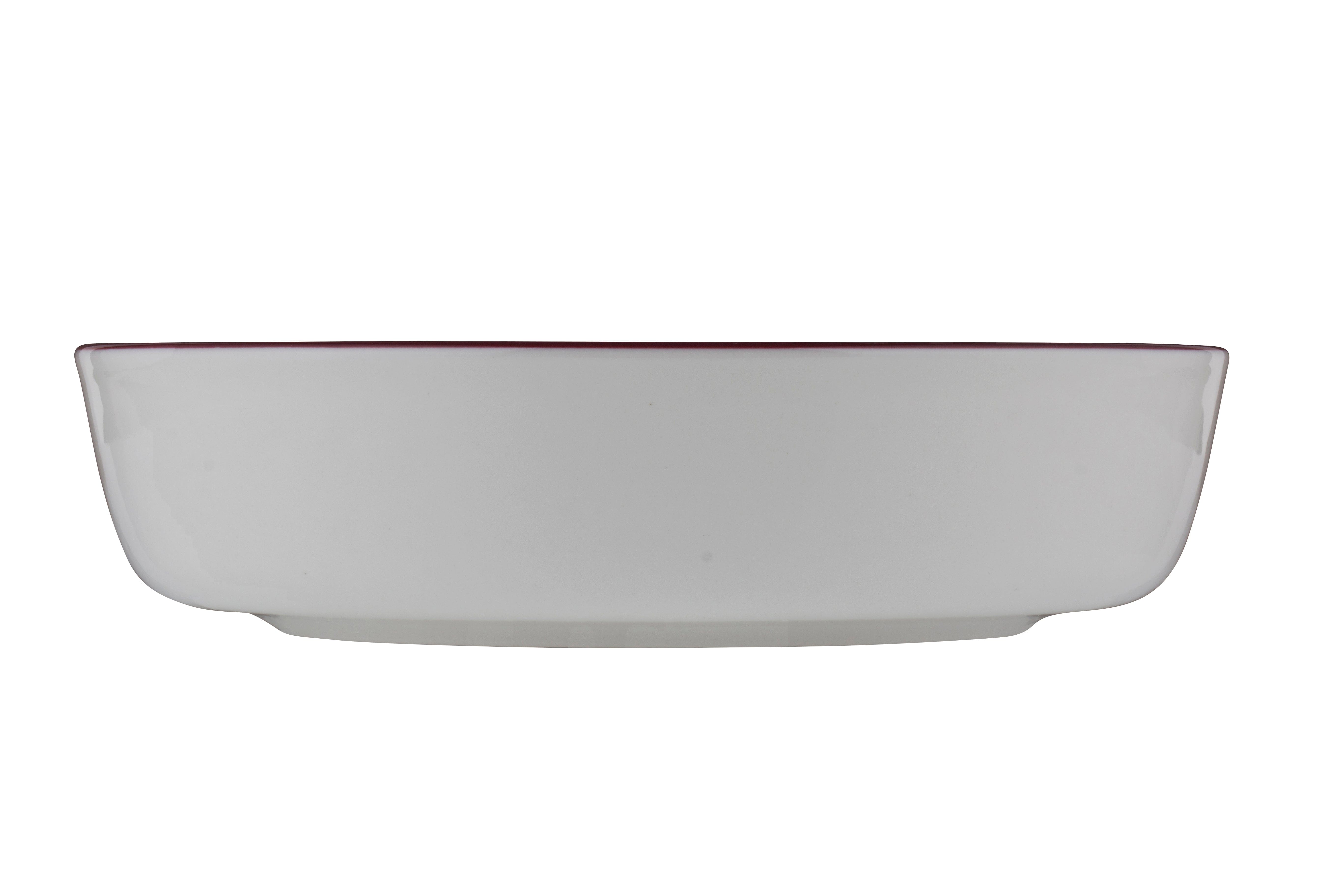 Modest Maroon Fine China Bowl 8.3" / 39.6oz