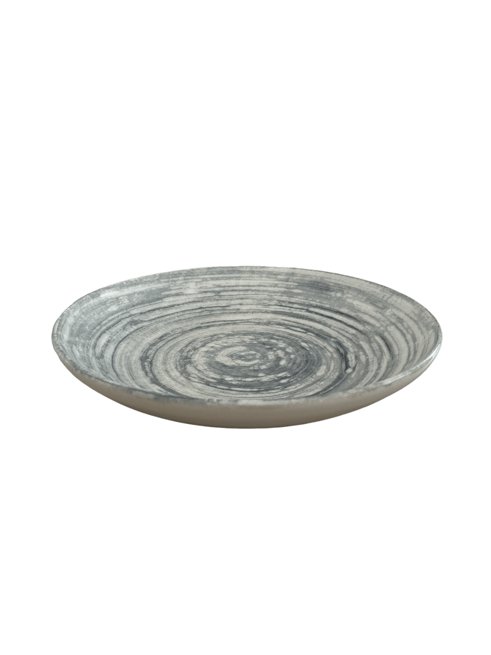 Swirl Grey Premium Stoneware Plate Deep Plate 8.3" / 18 oz