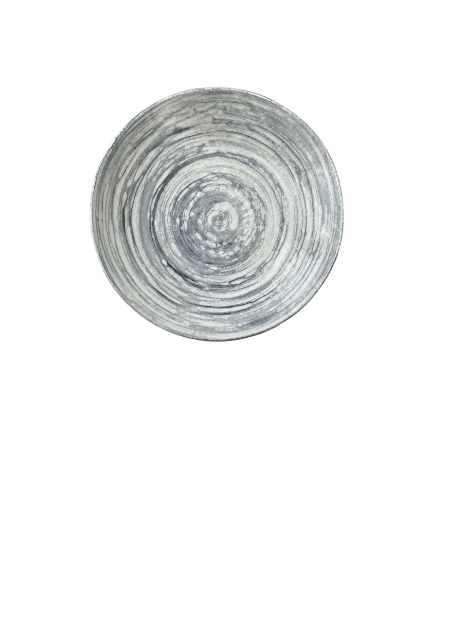 Swirl Grey Premium Stoneware Plate Deep Plate 8.3" / 18 oz
